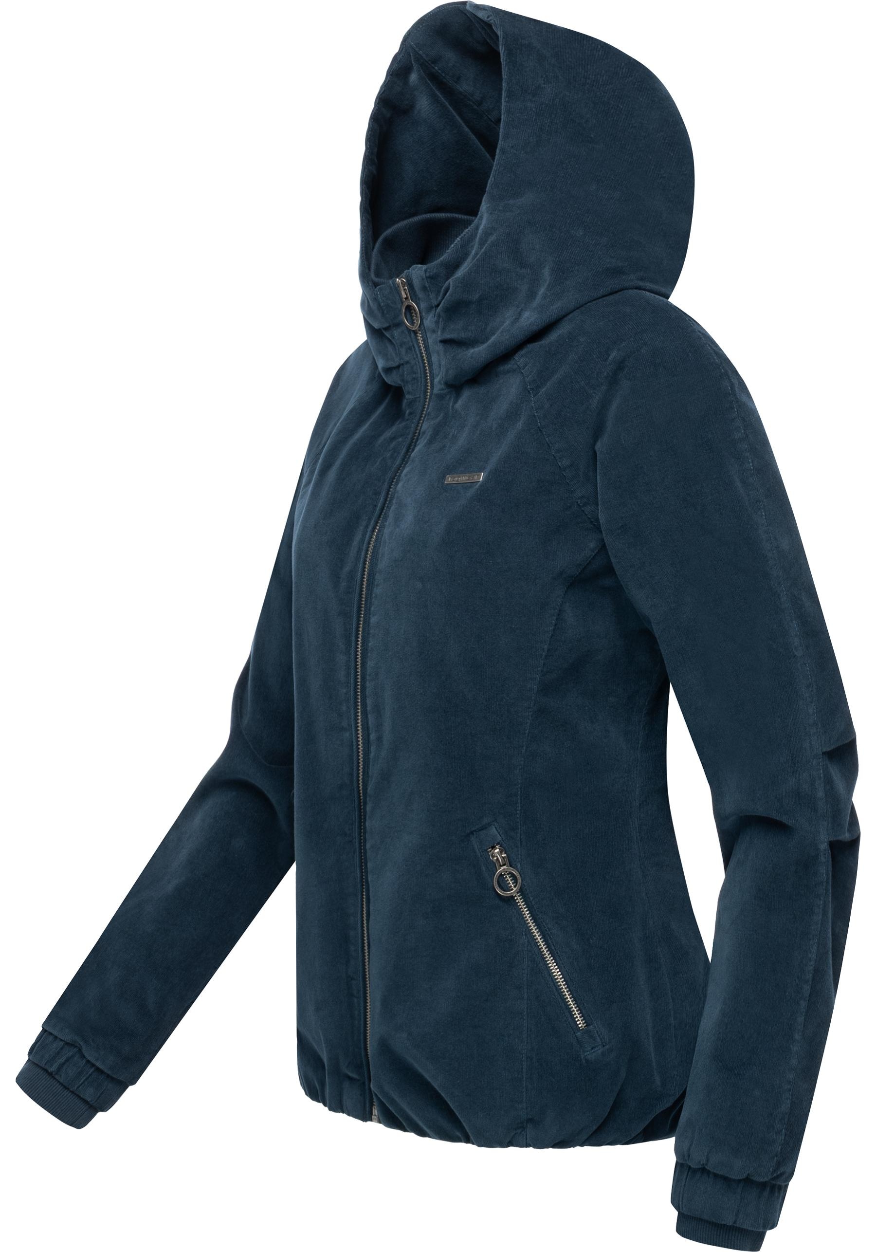 Ragwear Bomberjacke »Dizzie Cordy YOUMODO« mit Kapuze Cordjacke mit verstellbarer Kapuze