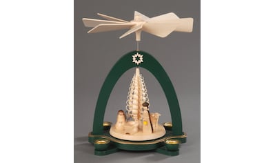 Albin Preissler Weihnachtspyramide »Christi Geburt mit Spanbaum«, (1 St.),... kaufen
