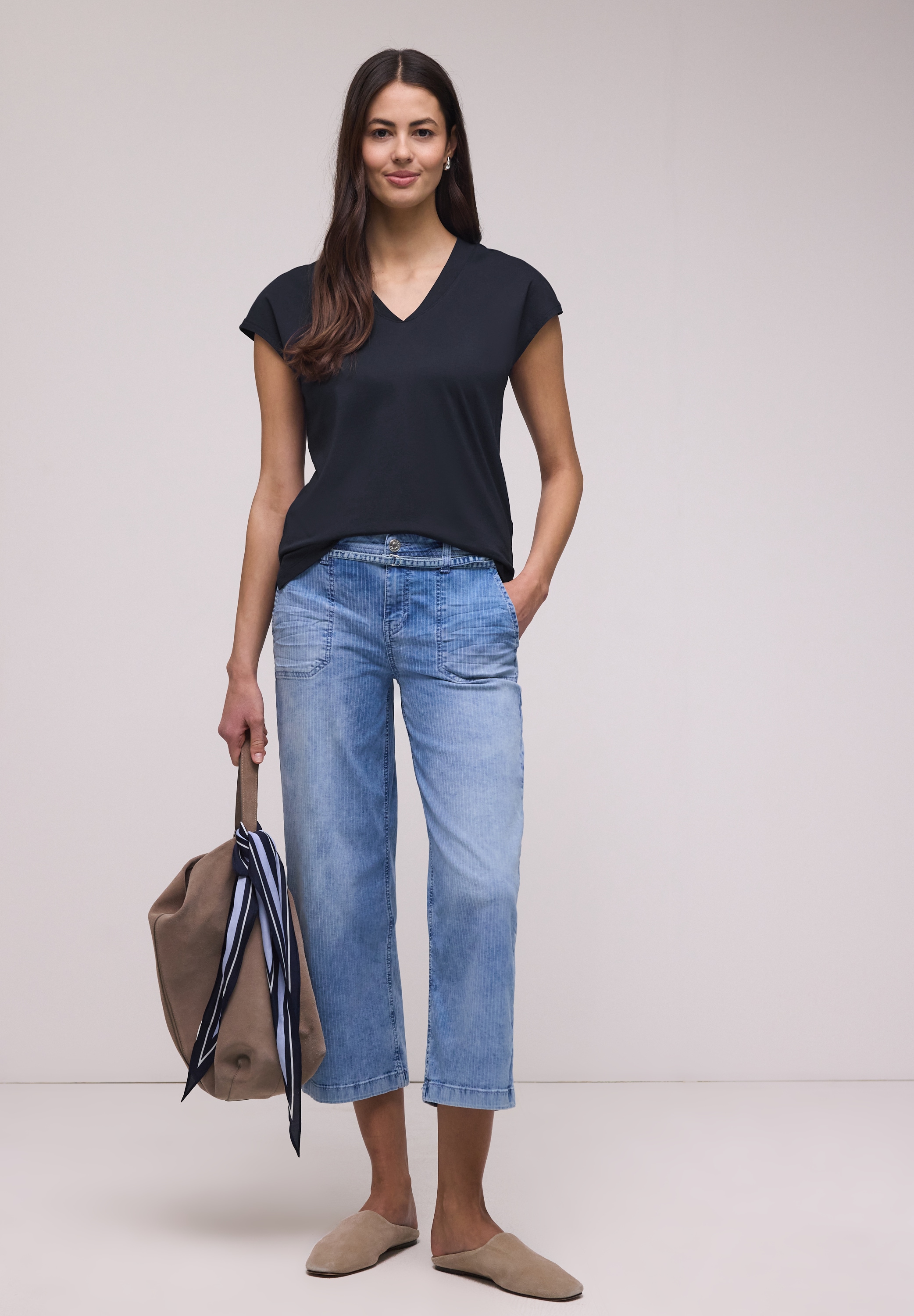 STREET ONE V-Shirt mit V-Ausschnitt