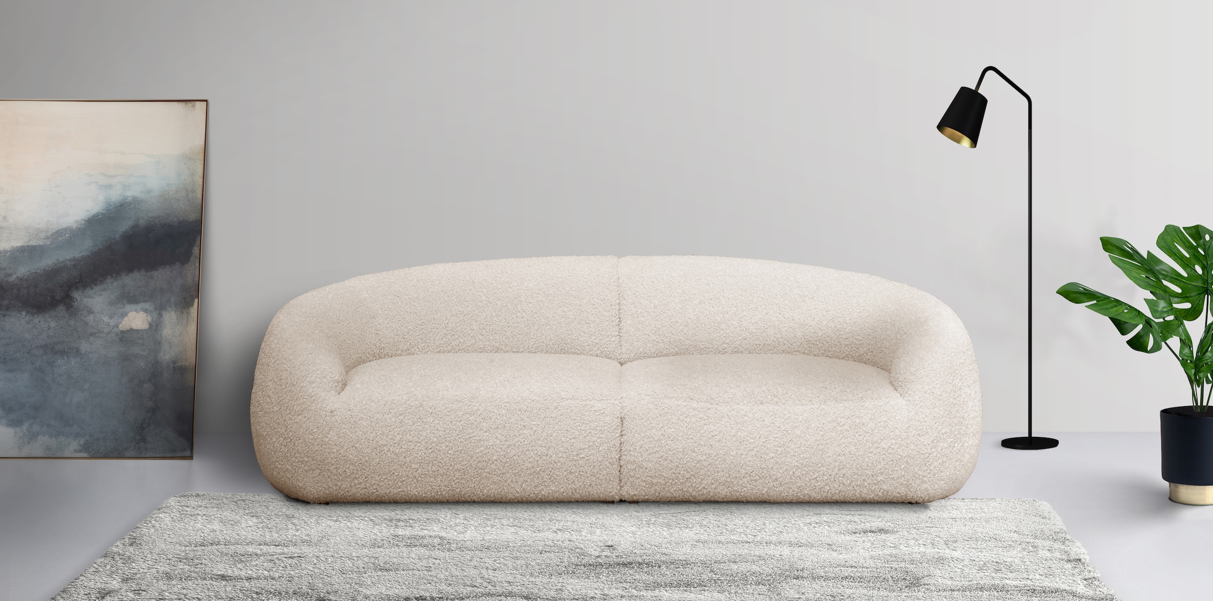 LeGer Home by Lena Gercke Big-Sofa "Designersofa, organische Form, Maße B/T günstig online kaufen