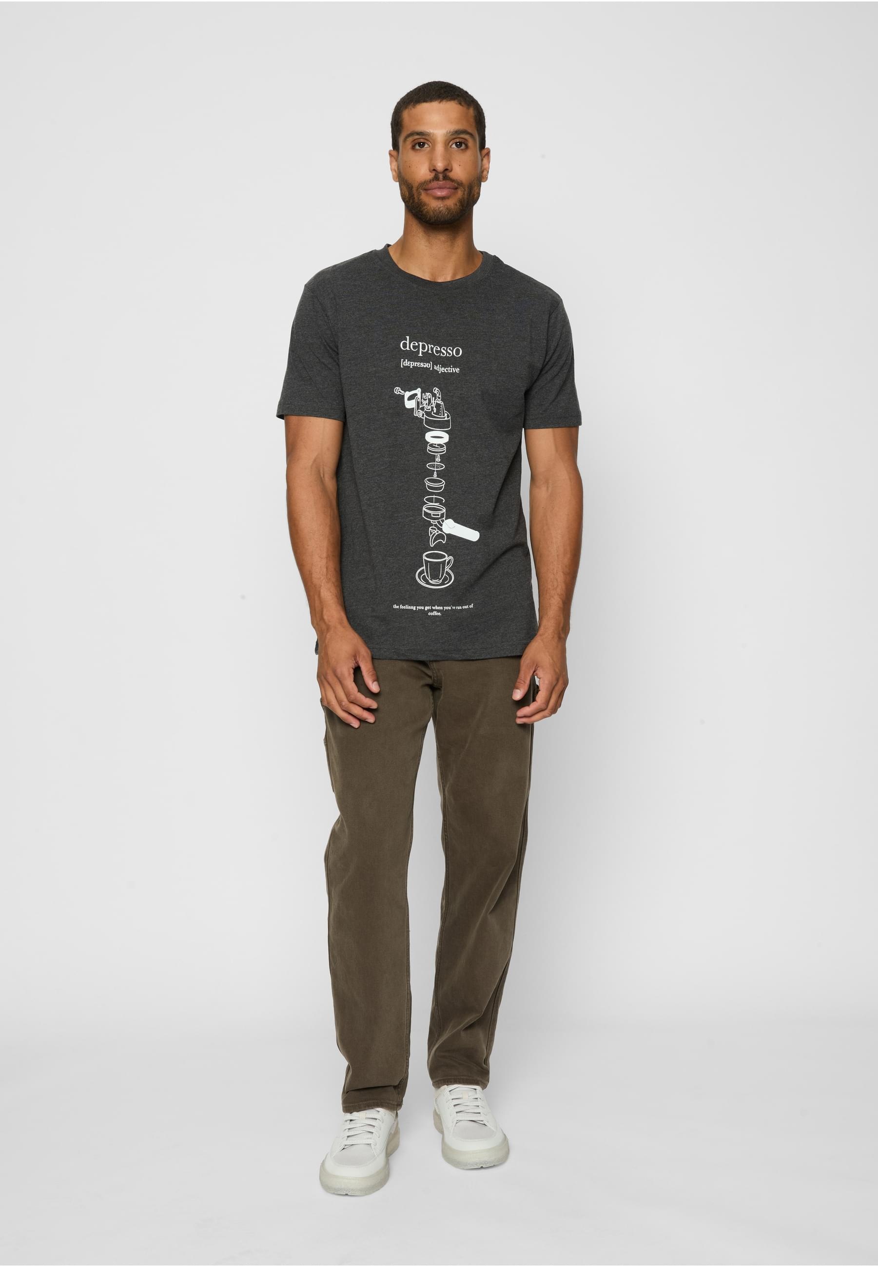 MisterTee Kurzarmshirt »MisterTee Herren Depresso Tee«, (1 tlg.)