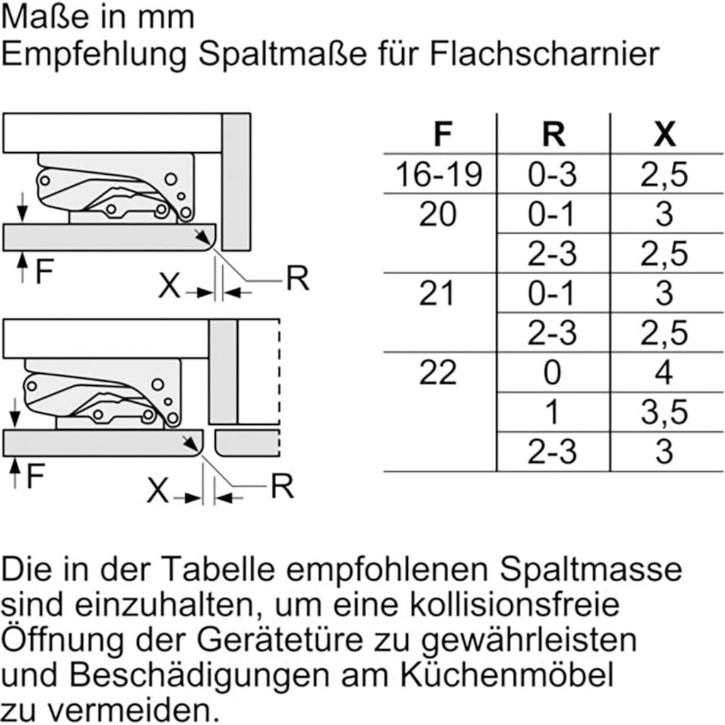 NEFF Einbaukühlschrank »KU1212FE0«, KU1212FE0, 82 cm hoch, 59,8 cm breit