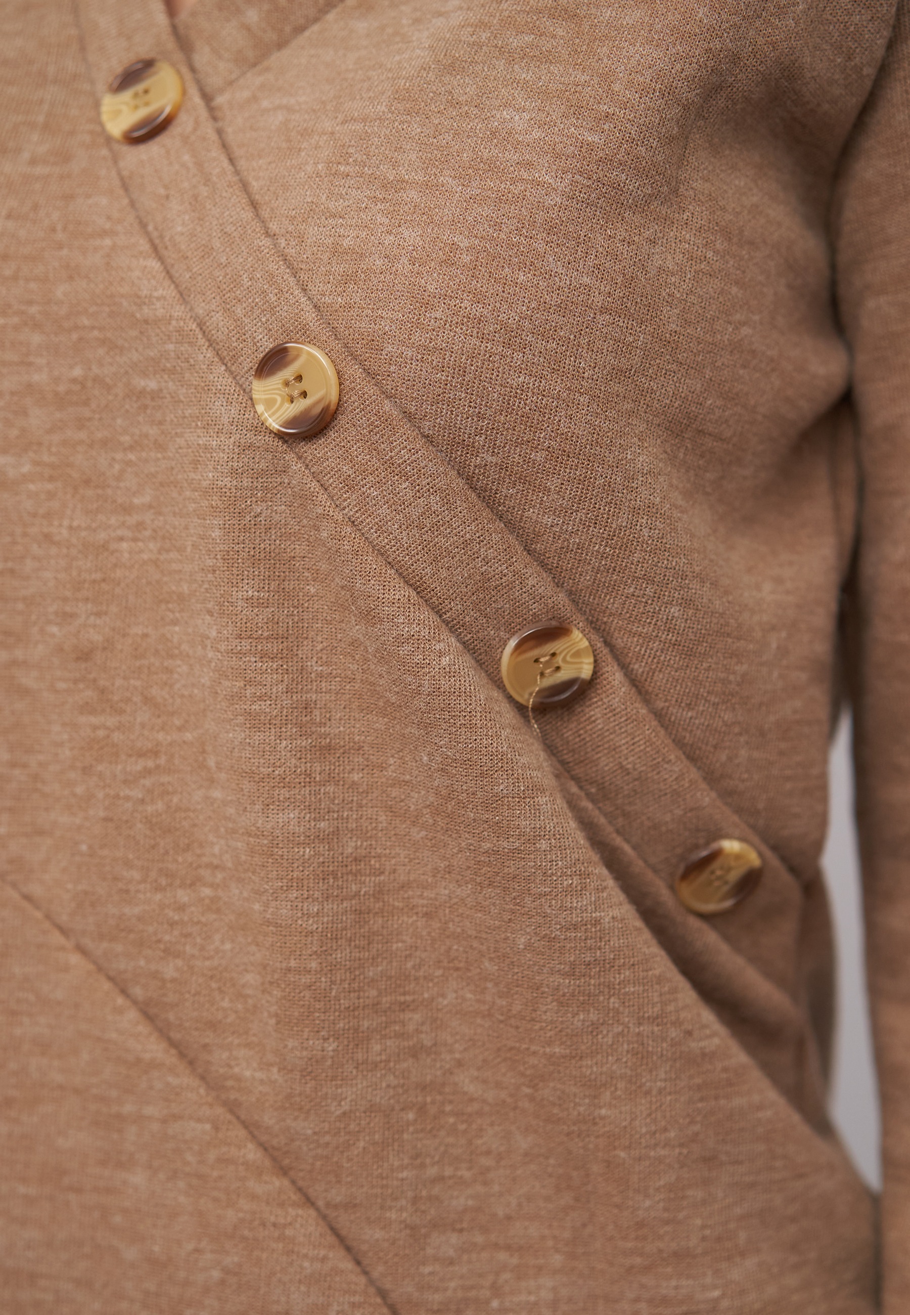 CLOUD 5IVE Sweater »CLOUD 5IVE Pullover mit asymetrischer Knopfleiste«
