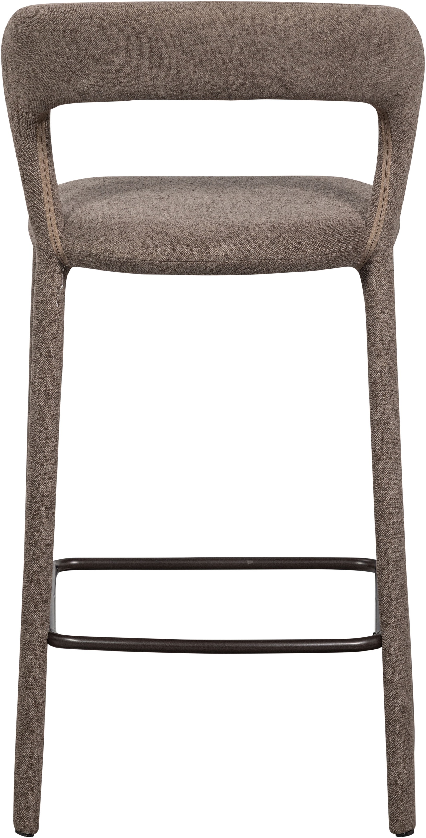 WOOOD Barhocker »Noble mit vollgepolstertem Gestell und Fußstütze B 48 x T 52 x H 95 cm« Gewebter Bezug, Hohe Verschleißfestigkeit, Tragkraft 150 kg