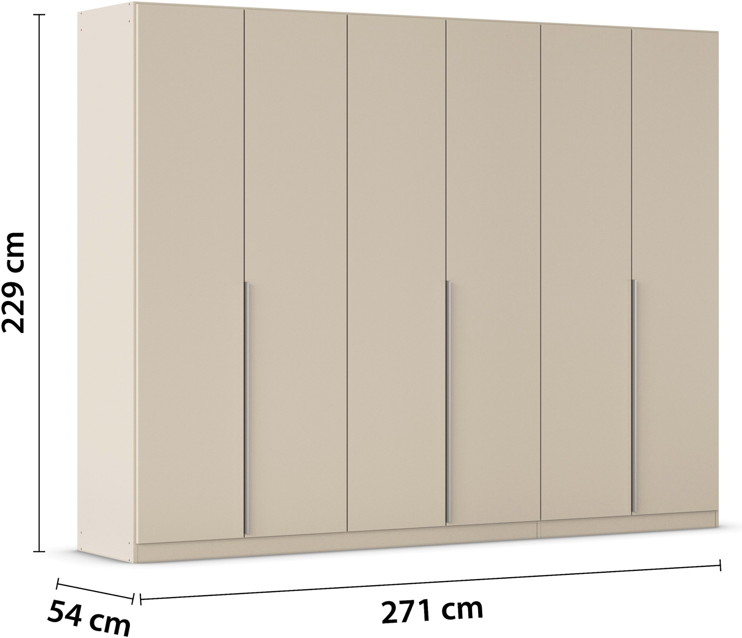 rauch Drehtürenschrank »Kleiderschrank Schrank Garderobe AGORDO TOPSELLER Schlafzimmer«, (in zwei Griff-Farben mit Dekor- oder Hochglanzfront), durchdachte Innenausstattung, in 6 Breiten und 2 Höhen MADE IN GERMANY