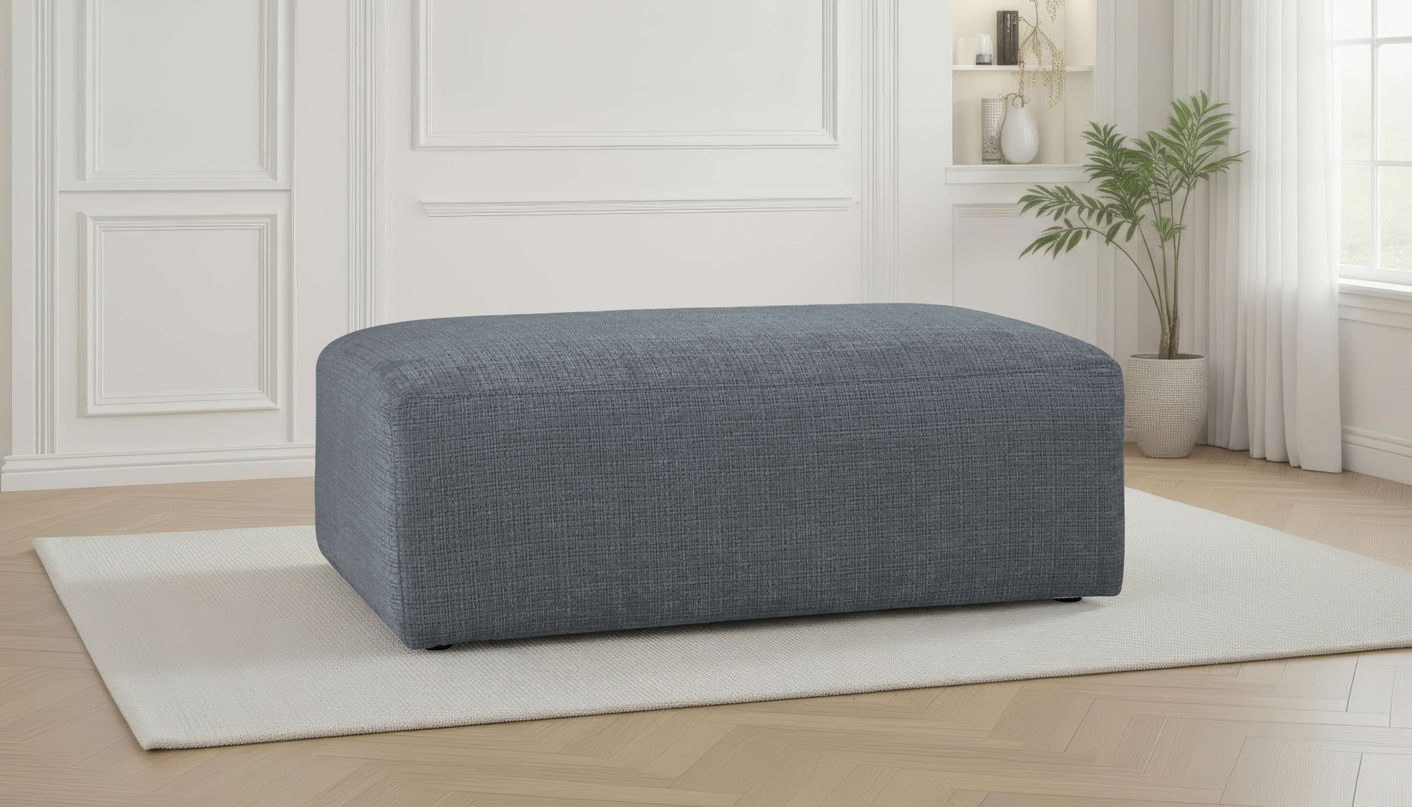 OTTO home Polsterhocker "Koa Pouf, Webstoff, Cord, Struktur, Chenille" Well günstig online kaufen