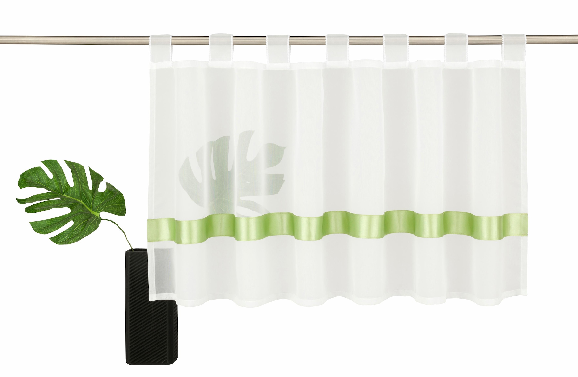 my home Scheibengardine "EBY" Schlaufen 1 Stk. tlg. Fertiggardine, mit eins günstig online kaufen