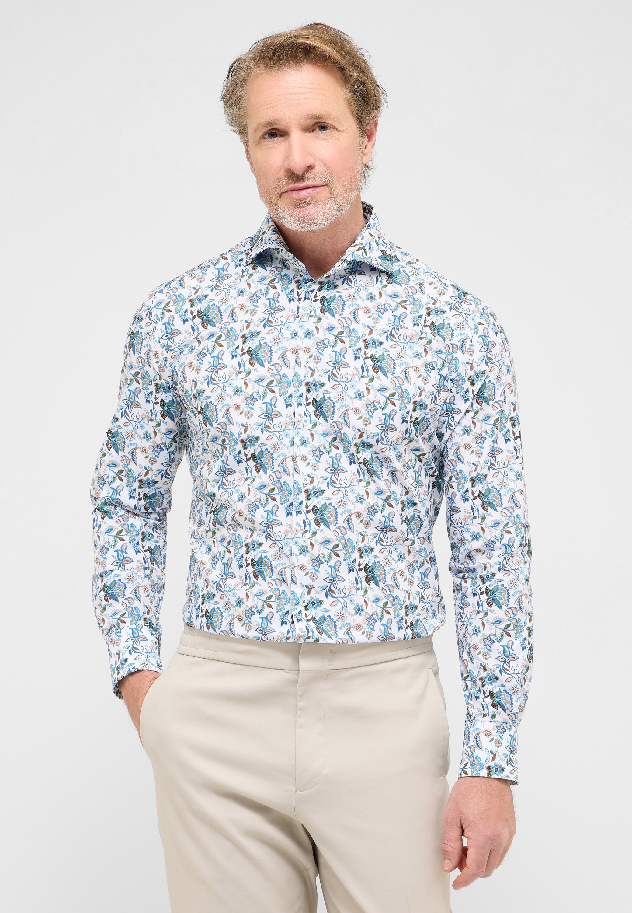 Eterna Langarmhemd "MODERN FIT", EASY IRON (bügelleicht) günstig online kaufen