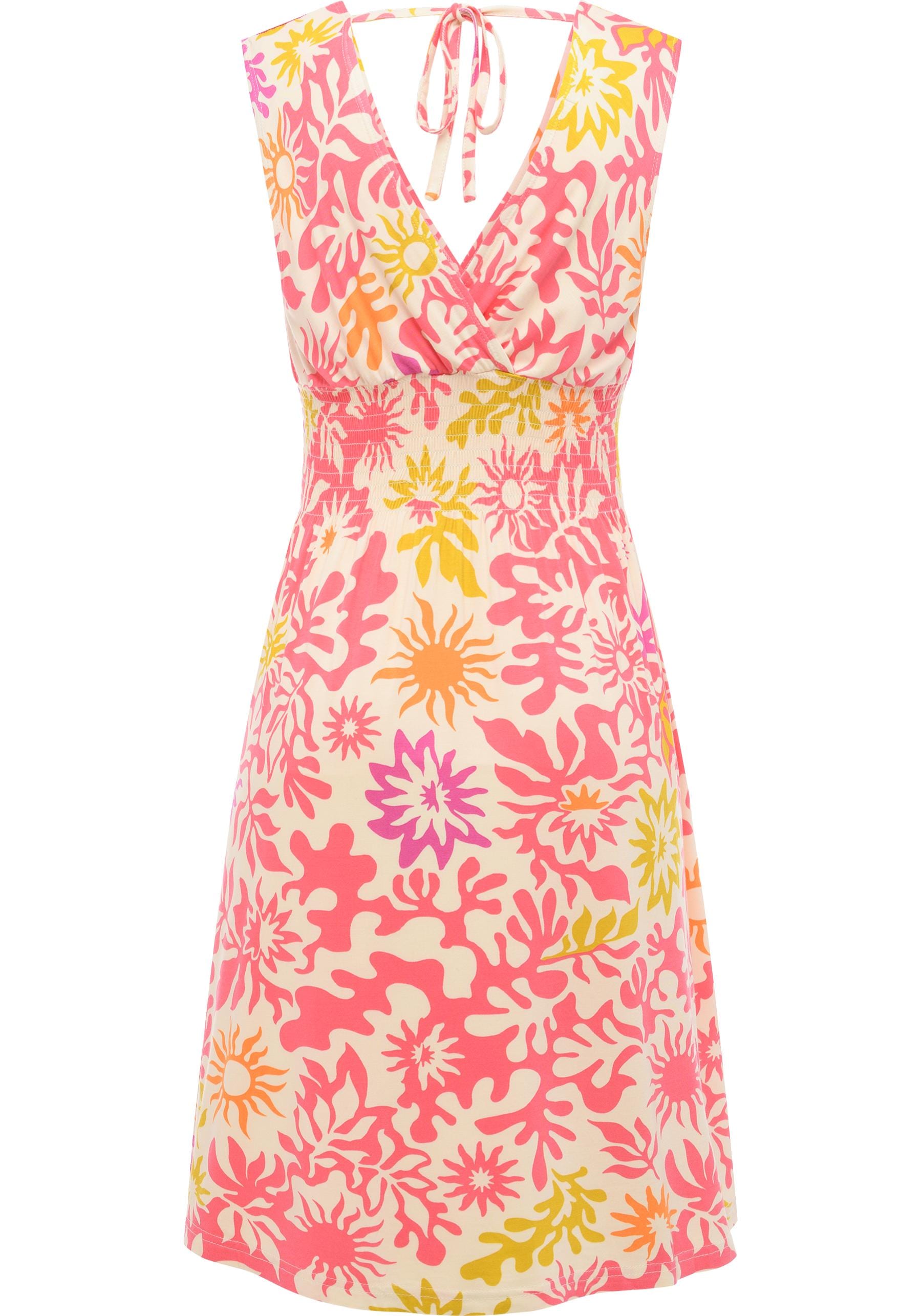 Ragwear Sommerkleid »Aini Print« Ohne Taschen Leichtes gemustertes Damen Kleid