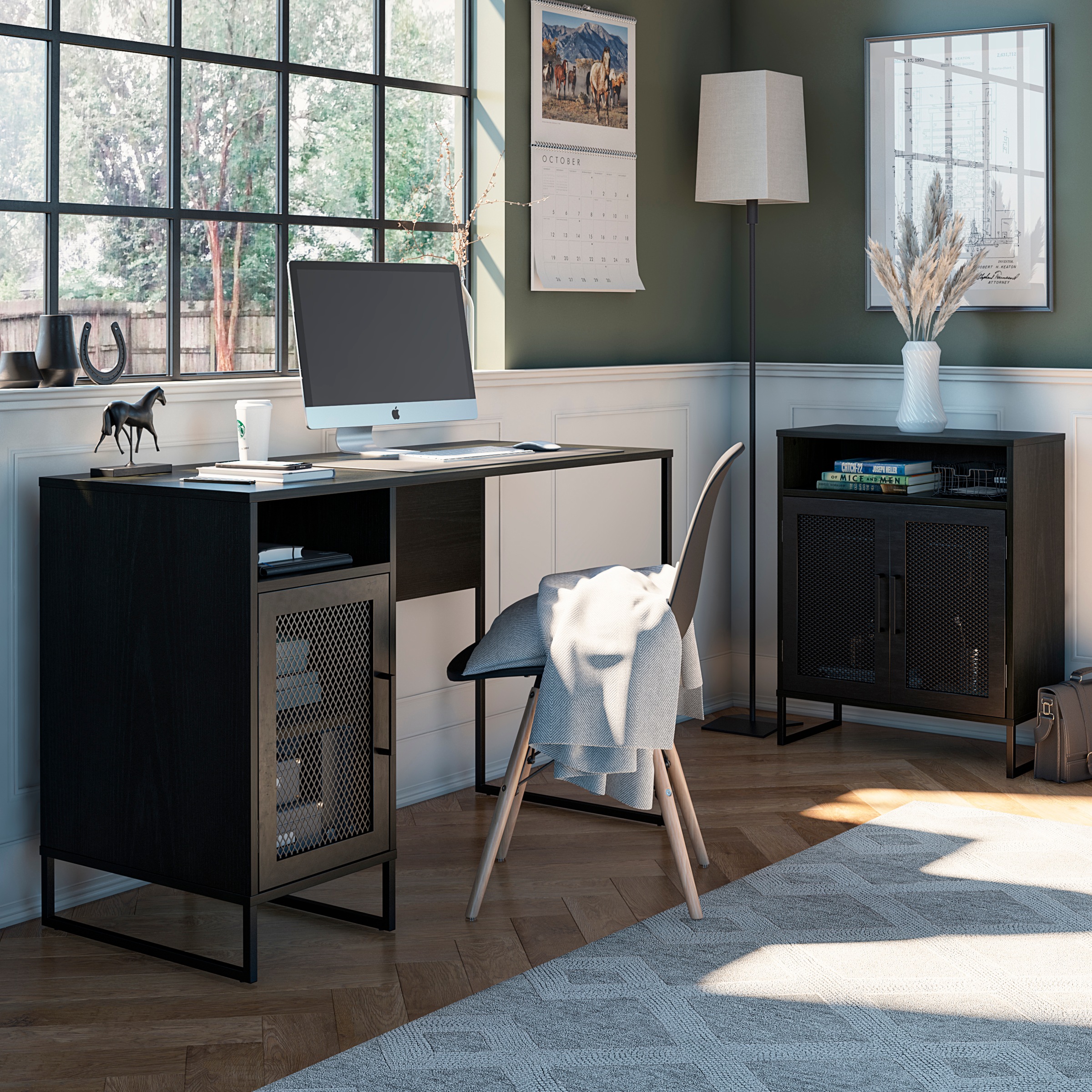 Dorel Home Schreibtisch "Purdue" 1 Stk. tlg. Tür mit Magnetverschluß, Geste günstig online kaufen