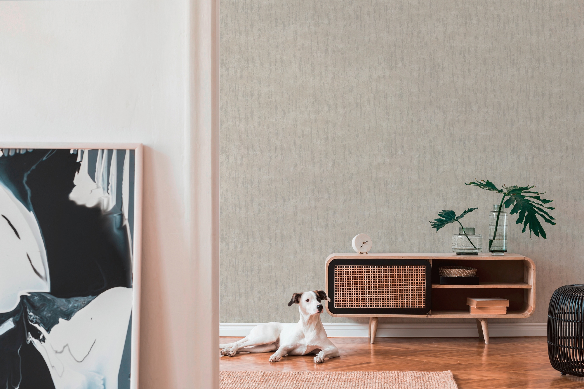 living walls Vliestapete »Titanium«, gemustert-Motiv-abstrakt, Moderne Tapete Glitzer Tapeten Wohnzimmer Schlafzimmer Küche Flur Büro