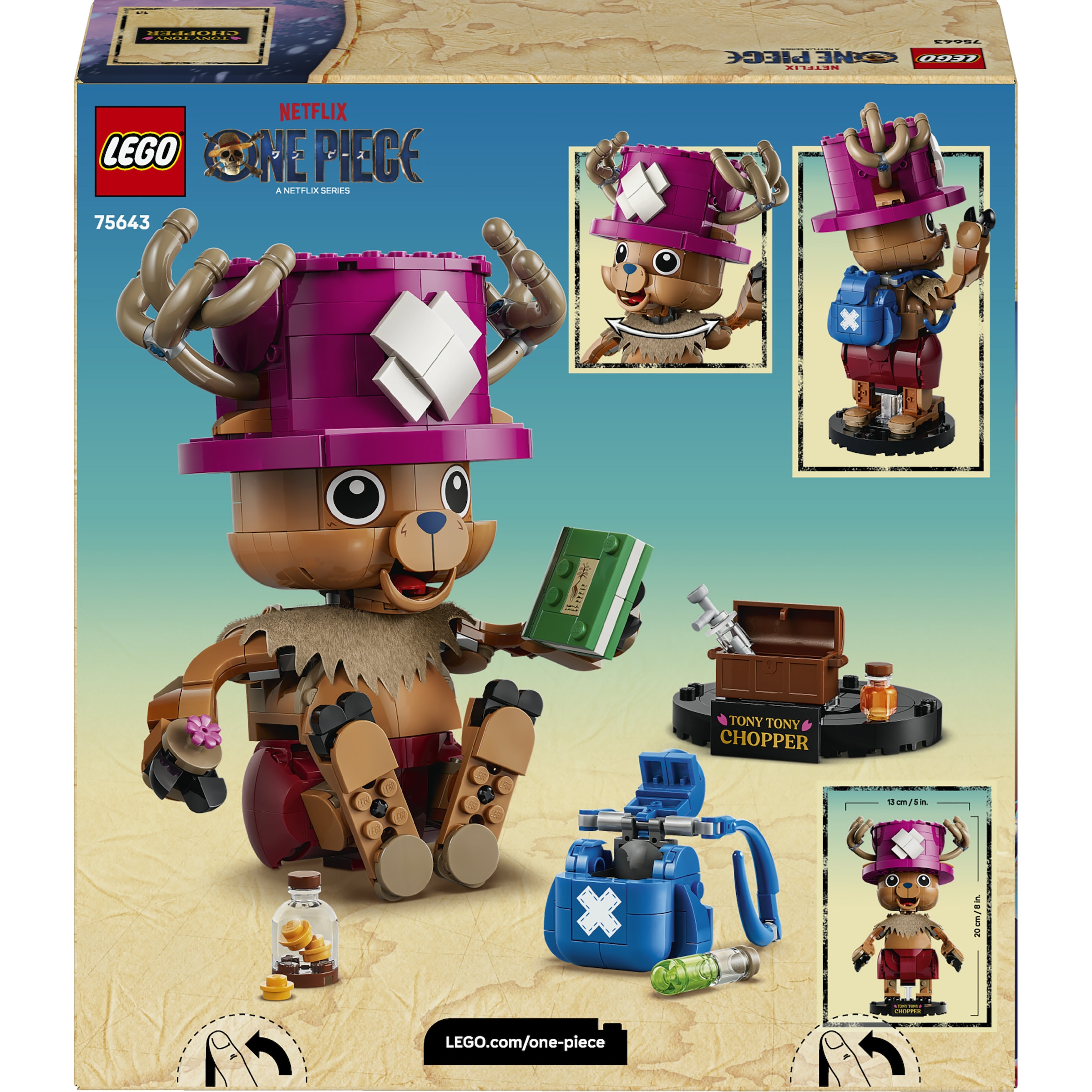 LEGO® Konstruktionsspielsteine »Tony Tony Chopper (75643), LEGO ONE PIECE« Made in Europe