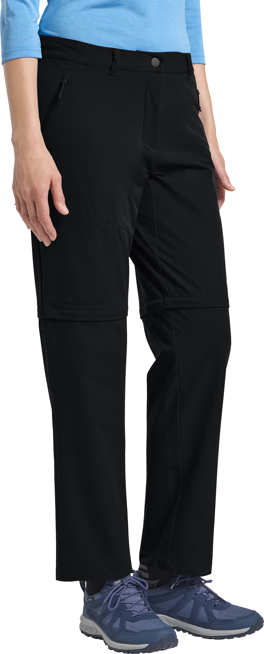 Jack Wolfskin Zip-off-Hose "PICO TRAIL ZIP OFF PANTS W" mit abnehmbaren Hosenbeinen, schnell trocknend, atmungsaktiv