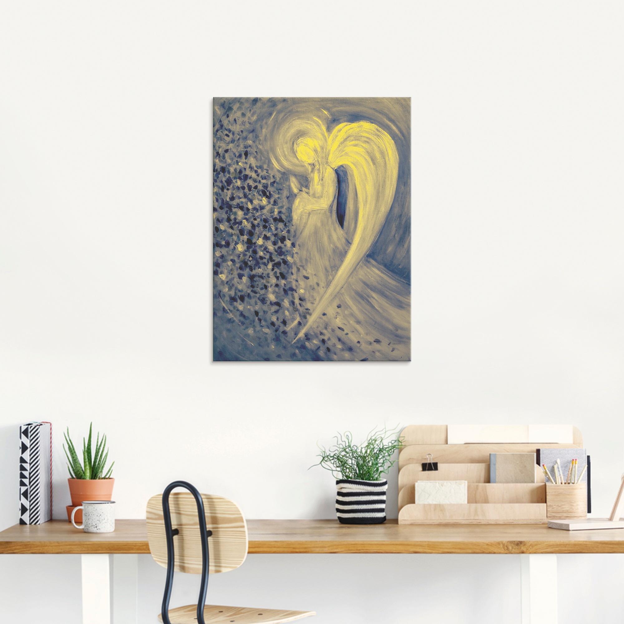 Artland Glasbild »Engel der Nacht«, Religion, (1 St.), in verschiedenen Größen