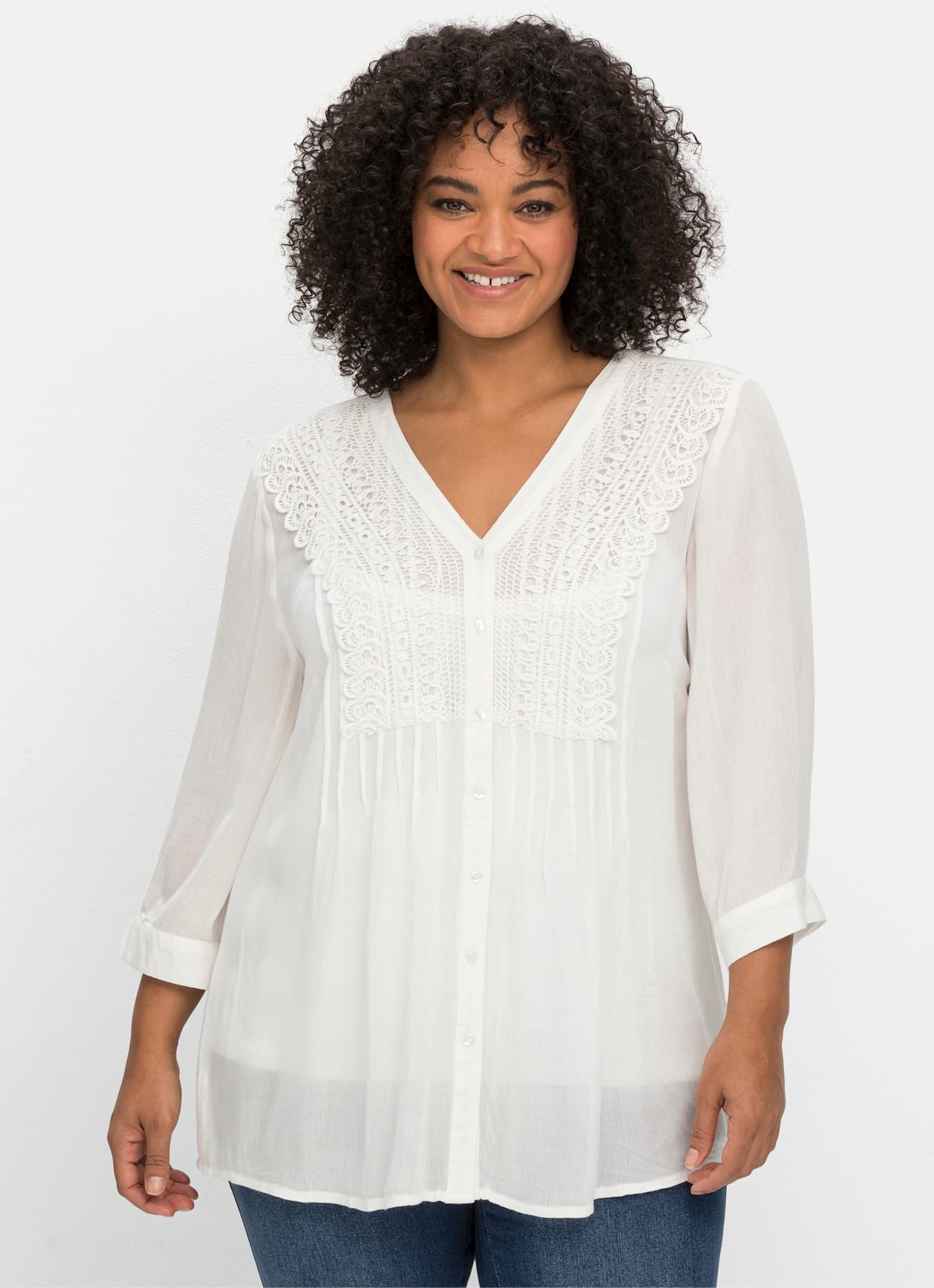 sheego by Joe Browns Crepebluse günstig online kaufen