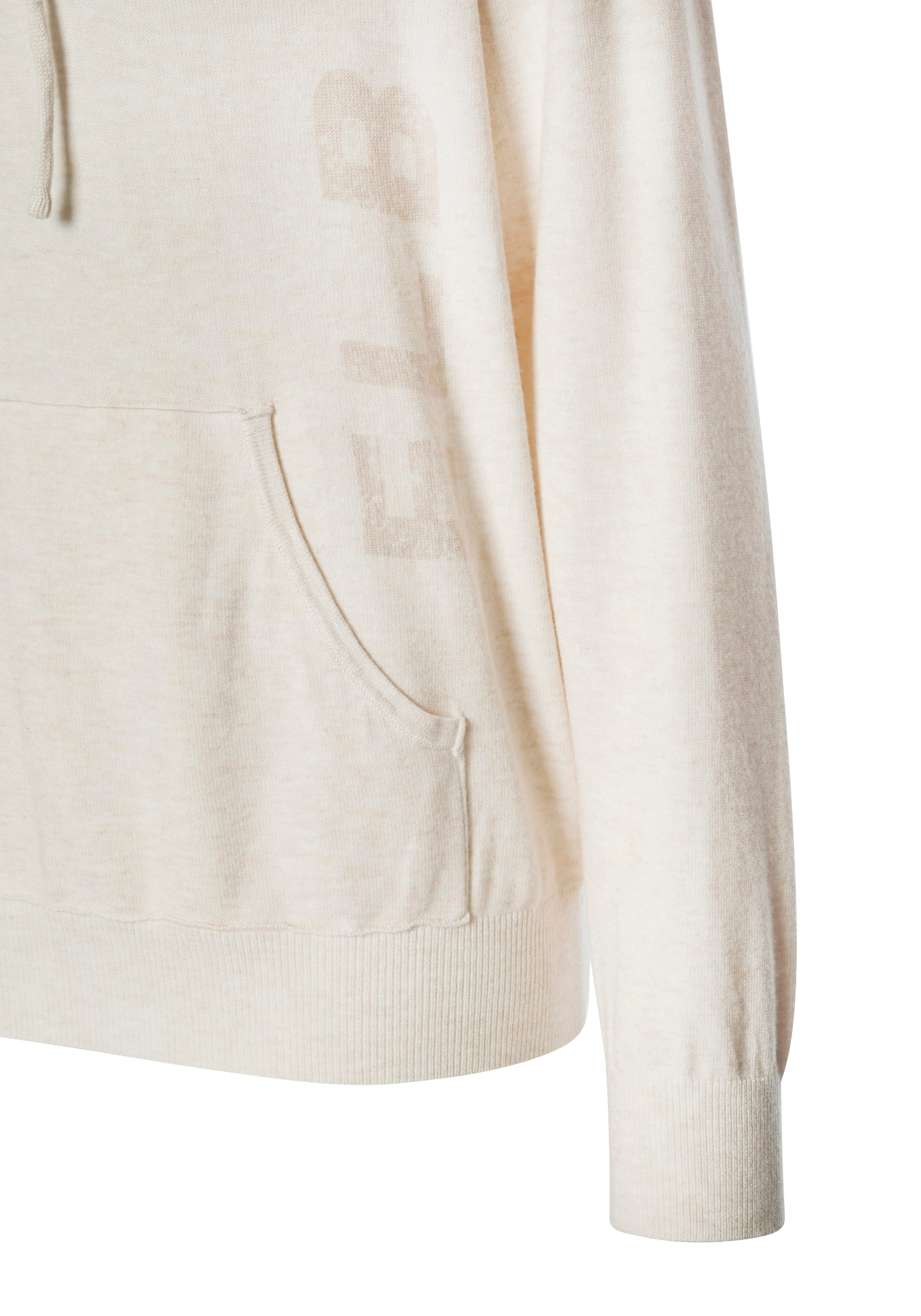 Elbsand Kapuzenpullover aus hochwertigen Strick und eingestricktem Logo