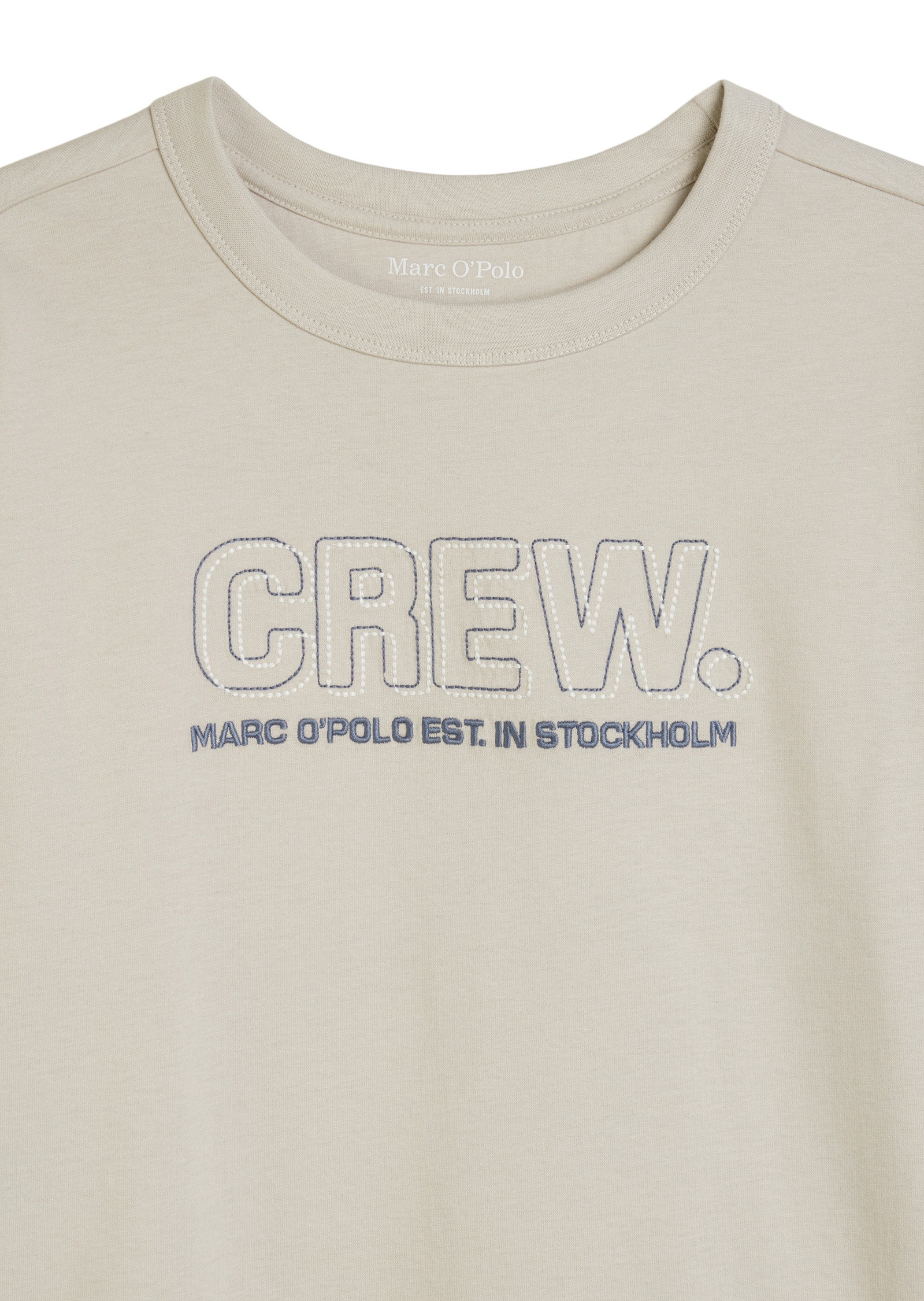 Marc O'Polo T-Shirt »mit gesticktem Brustprint«