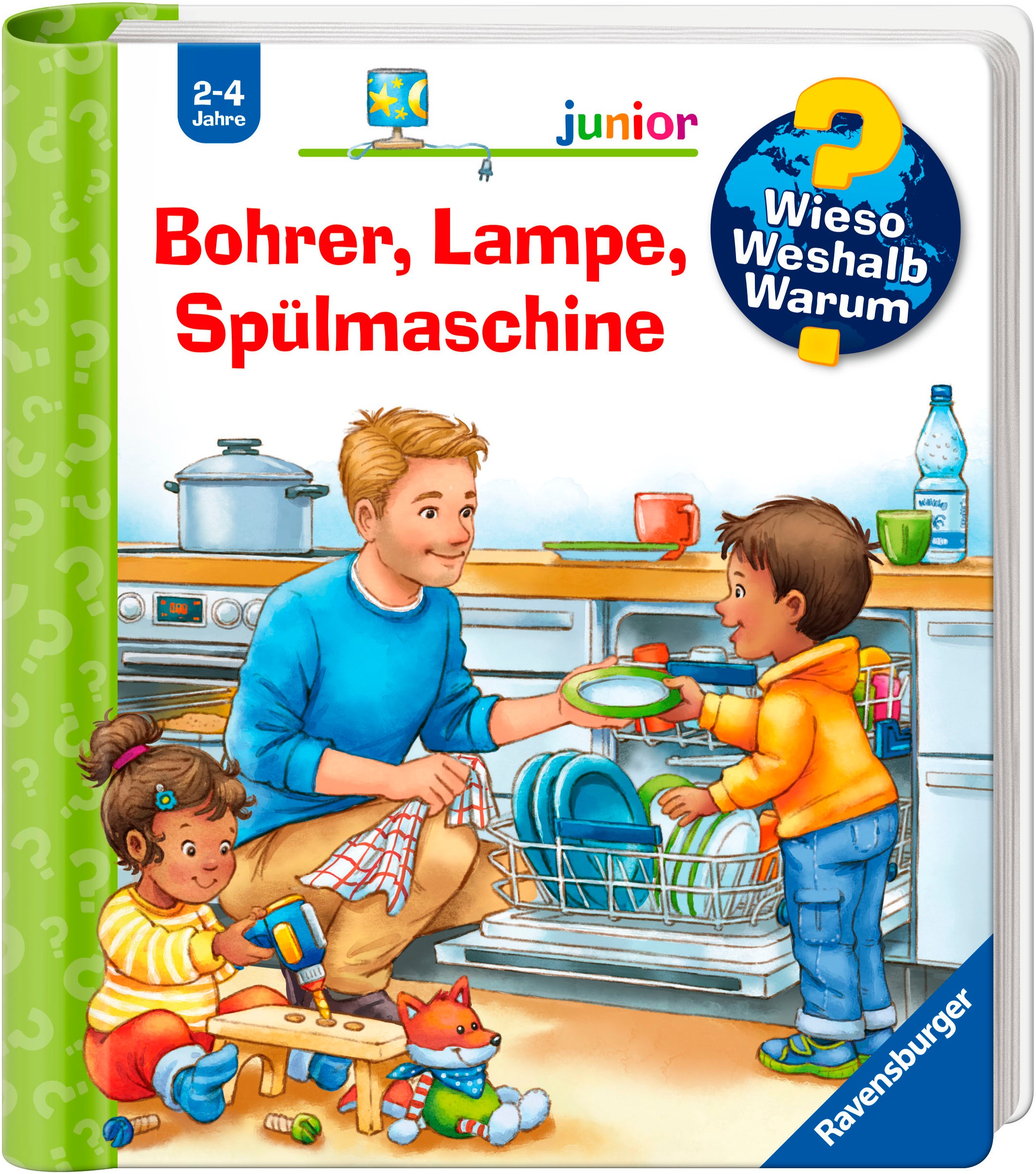 RAVENSBURGER Kinderbuch "Wieso? Weshalb? Warum? junior, Band 76 Bohrer, Lampe, Spülmaschine", bunt, Bücher, Made in Europe
