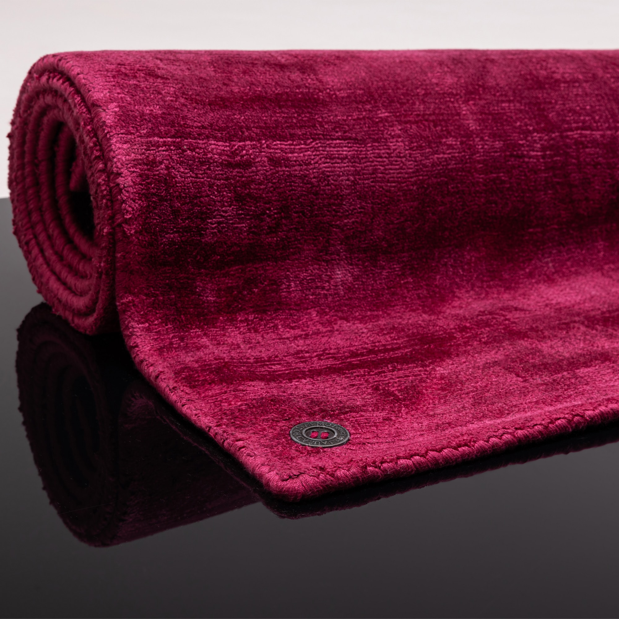 TOM TAILOR HOME Teppich »Shine uni« rechteckig 8 mm Höhe Handweb Teppich, 100% Viskose, handgewebt, mit elegantem Schimmer