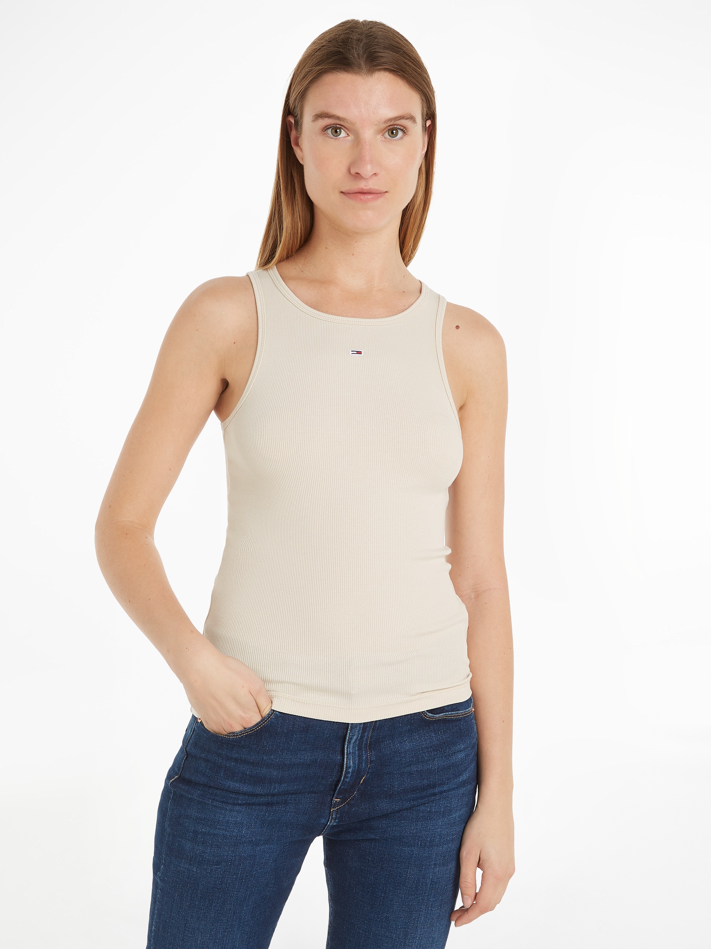 Tommy Jeans Tanktop »TJW ESSENTIAL RIB TANK«, in Rippoptik