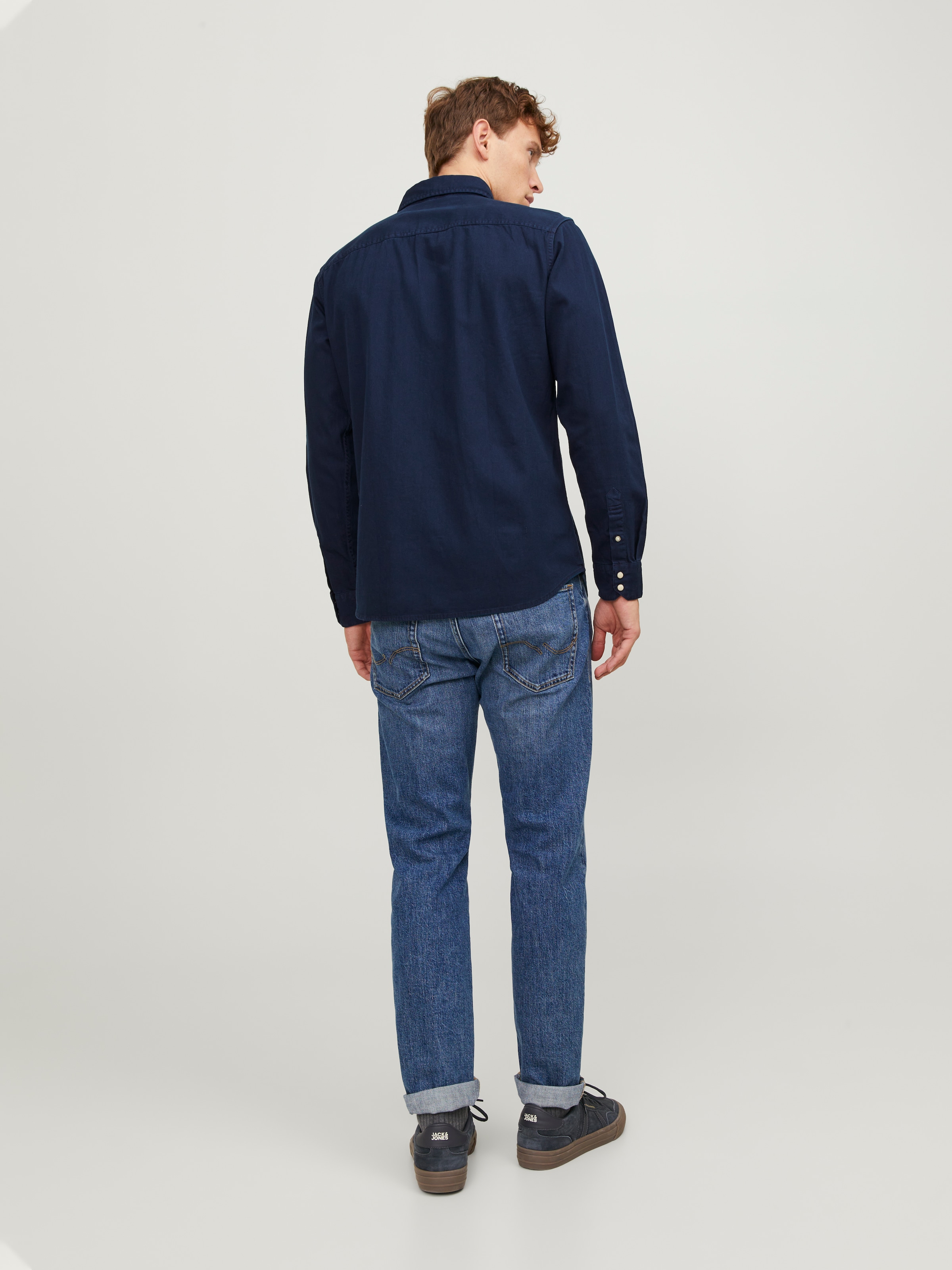 Jack & Jones Langarmhemd »JJESHERIDAN SHIRT L/S NOOS« mit angesetzter Brusttasche