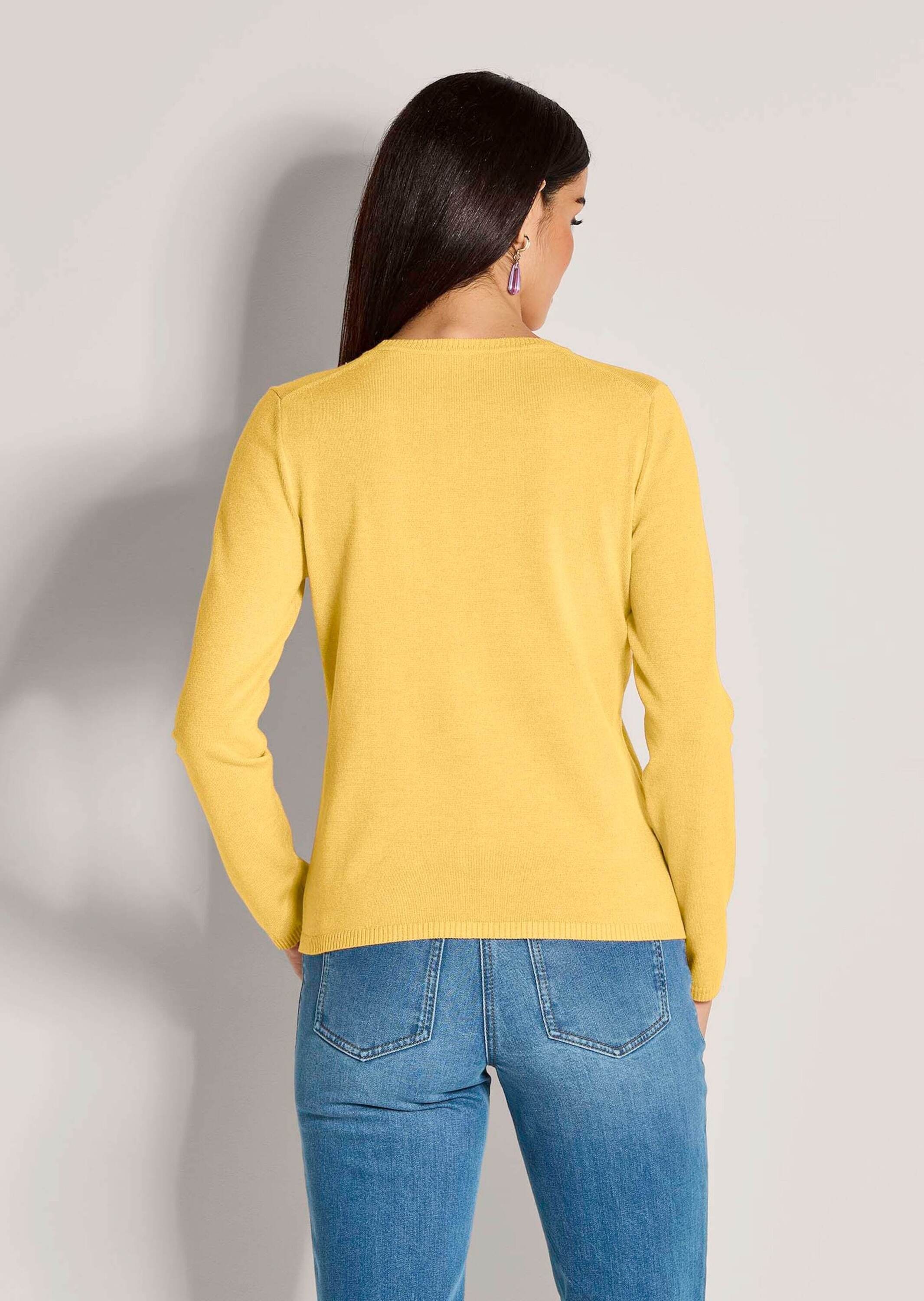 MADELEINE »Pullover Leichtes Feinstrick-Oberteil mir Rundhals«