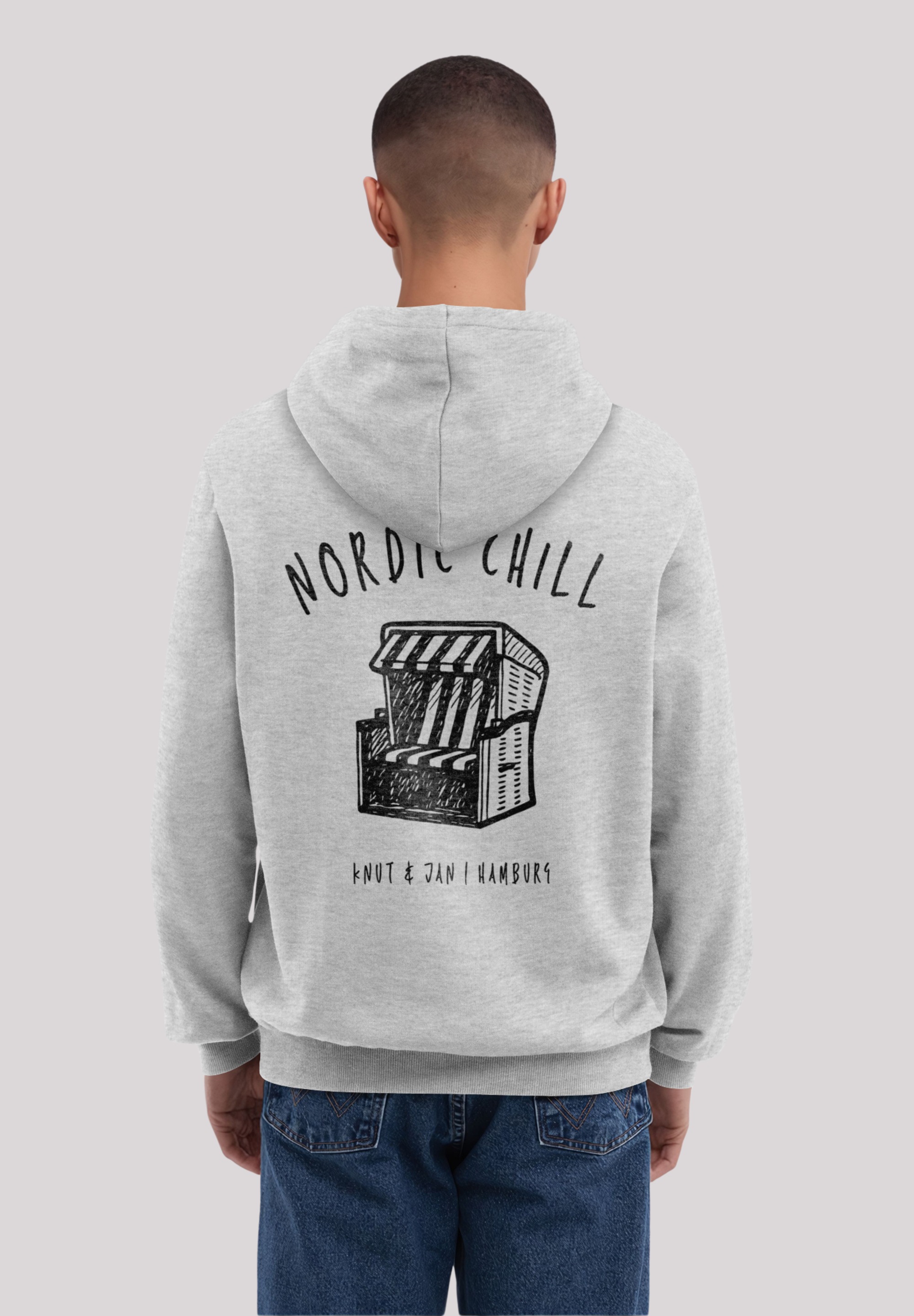 F4NT4STIC Kapuzenpullover »Knut und Jan Scribble Logo«, Osteee Kollektion, Urlaub, Ahoi Moin
