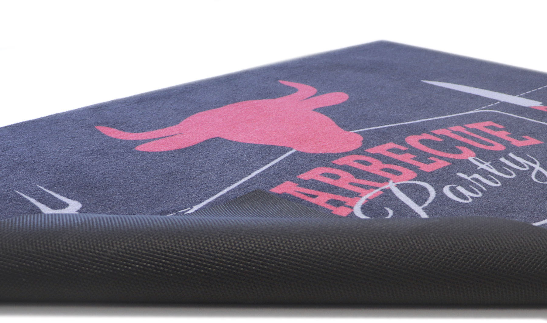 Thumbnail - Primaflor-Ideen in Textil Fußmatte "BBQ Grillunterlage BARBECUE schwarz, Made in Belgium", rechteckig, 5 mm Höhe, Grillm...