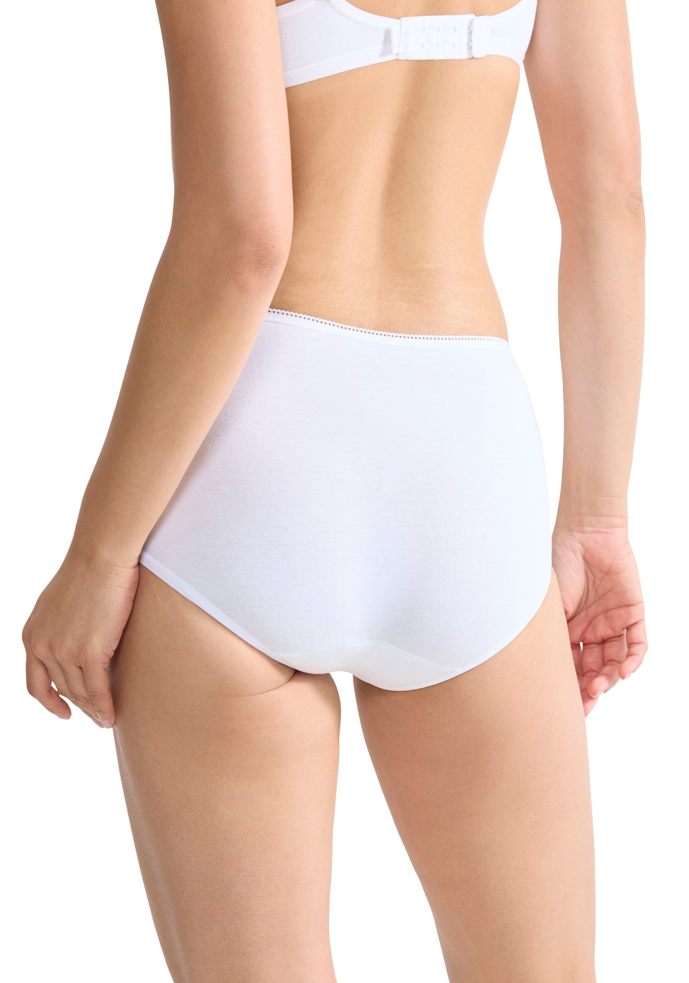 Thumbnail - sloggi Midislip "24/7 Cotton" 3er Pack, Spitze, blickdicht, weiche Baumwollmischung