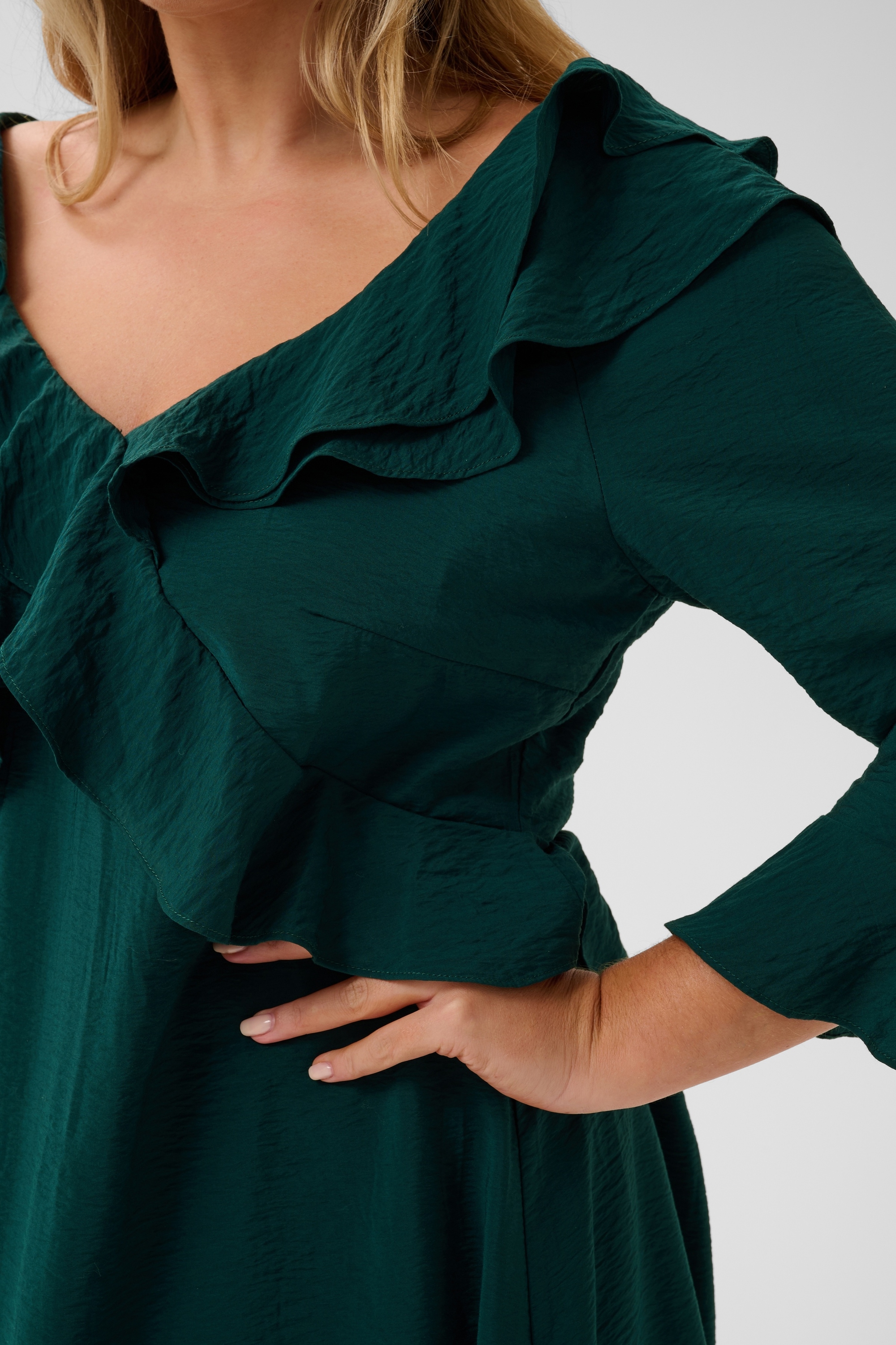 KAFFE Curve Midikleid »KAFFE Curve Kleid KCelsa«