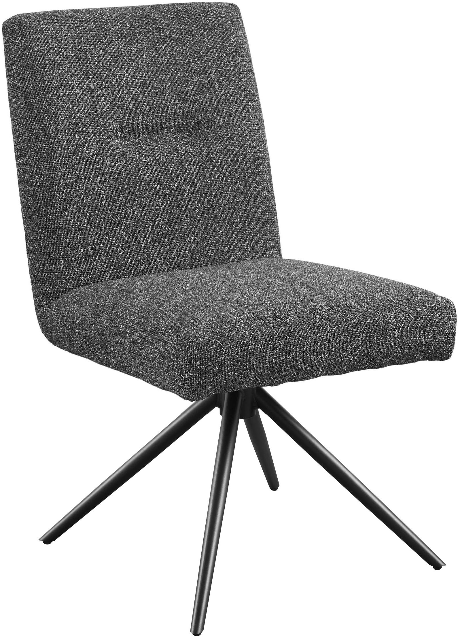 Thumbnail - set one by Musterring Esszimmerstuhl "Tracy" () 2er-Set, Stativgestell schwarz, Sitz aus Webstoff, B52 x T65 cm