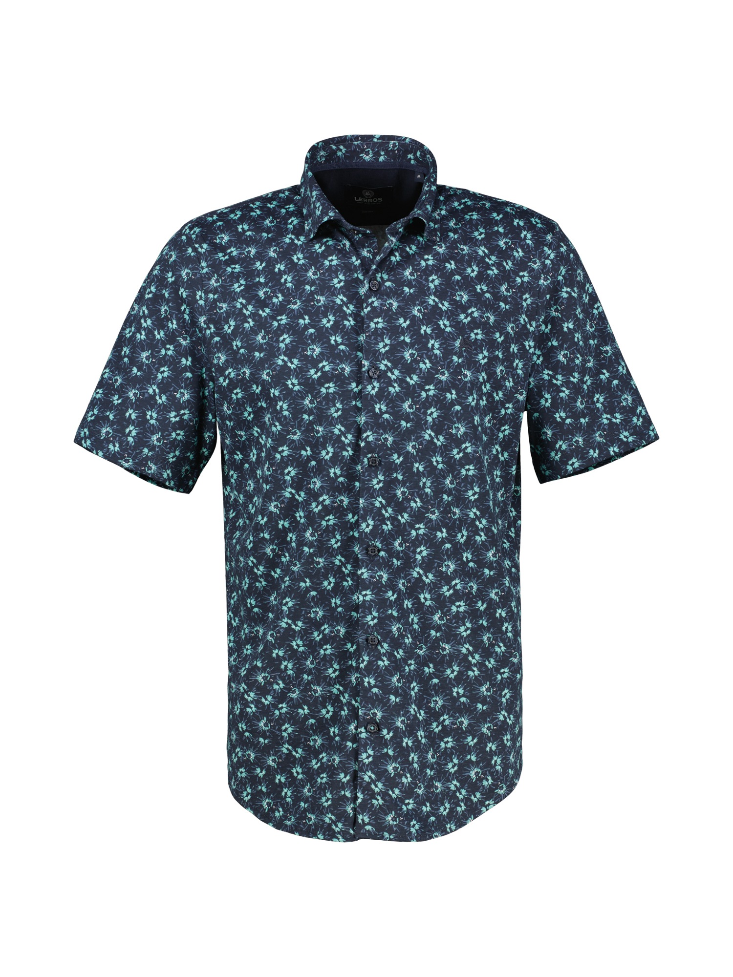 LERROS Kurzarmhemd »LERROS Herren Jerseyhemd, floral gemustert«