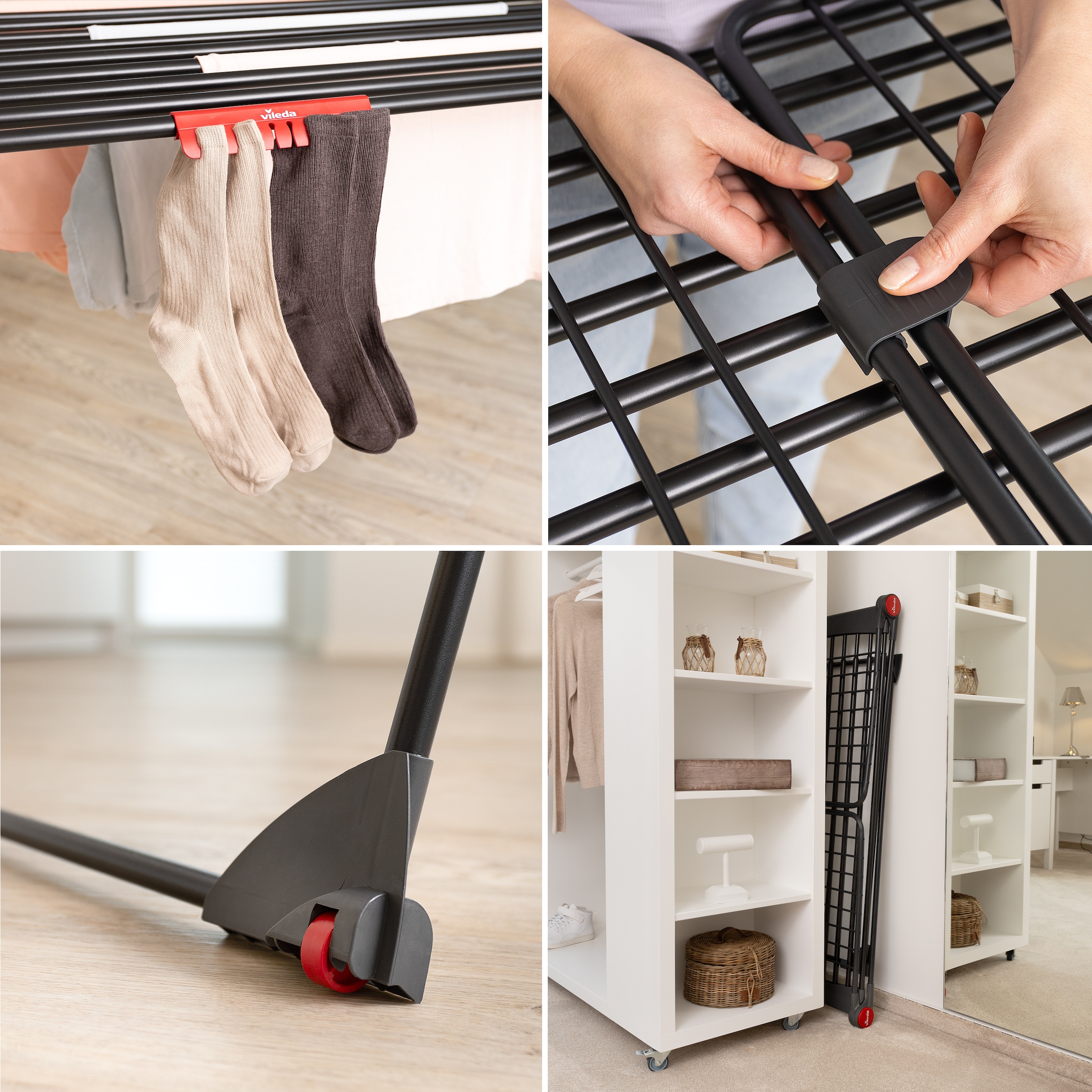 Vileda Wäscheständer »Vileda INFINITY Flex« Ausziehbar auf 304 cm - für große Wäschestücke