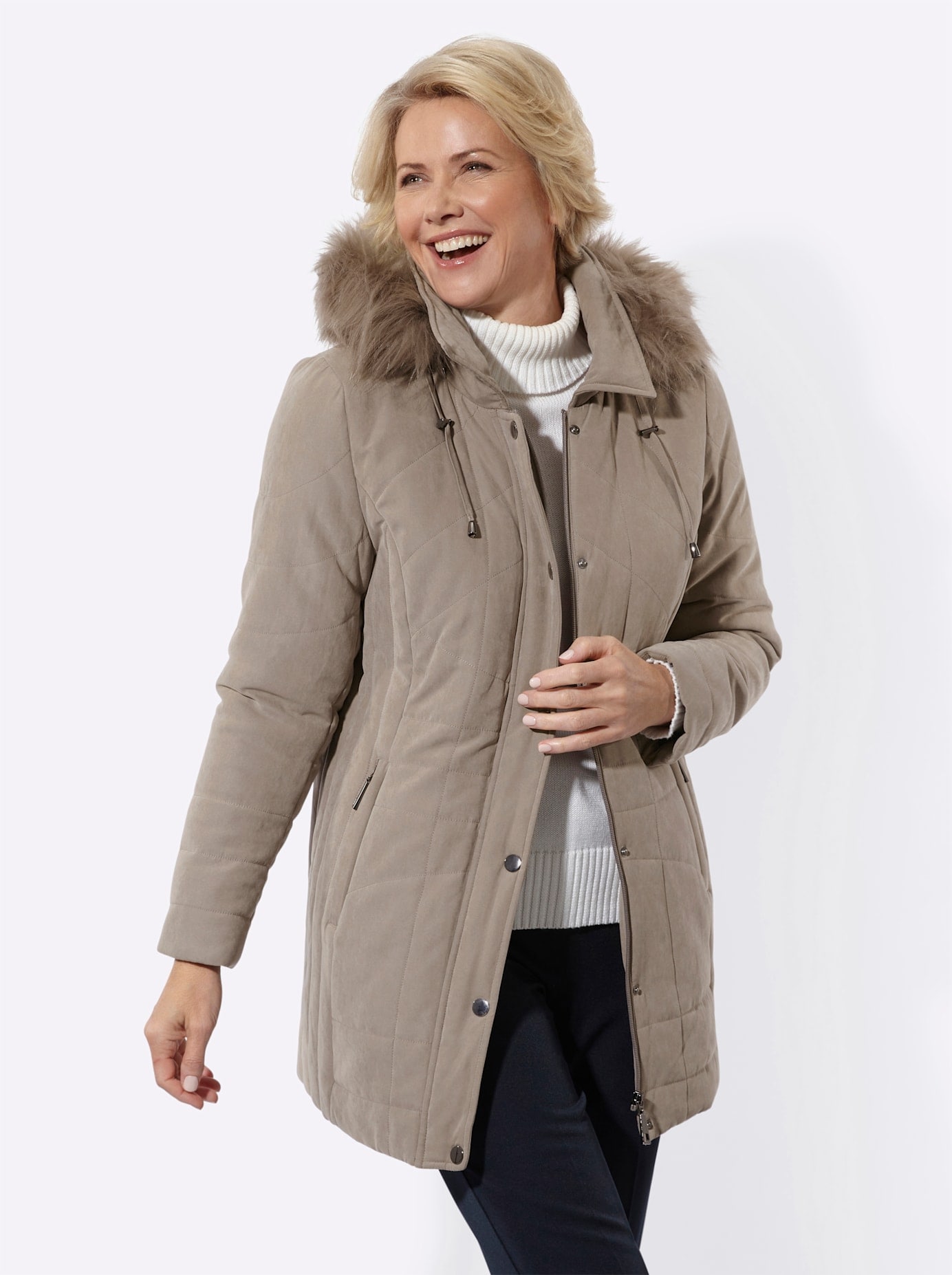 Classic Steppjacke mit Kapuze