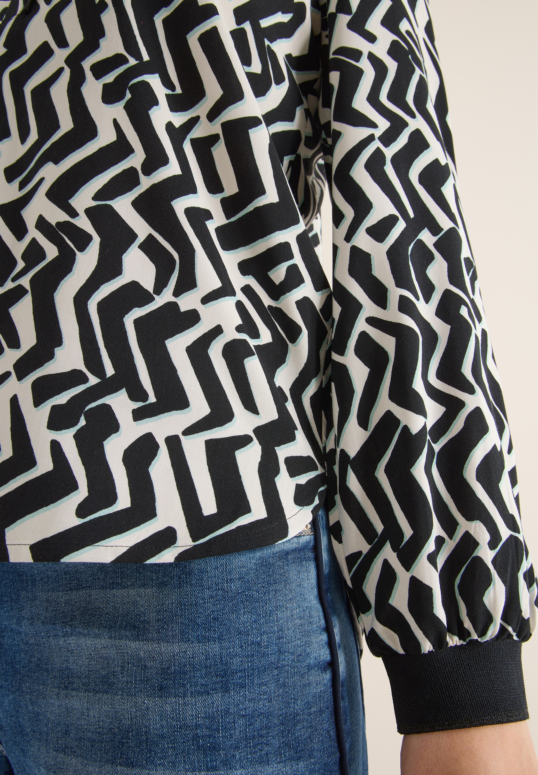 Cecil Long Sleeve Blouse Light Greige XL 3