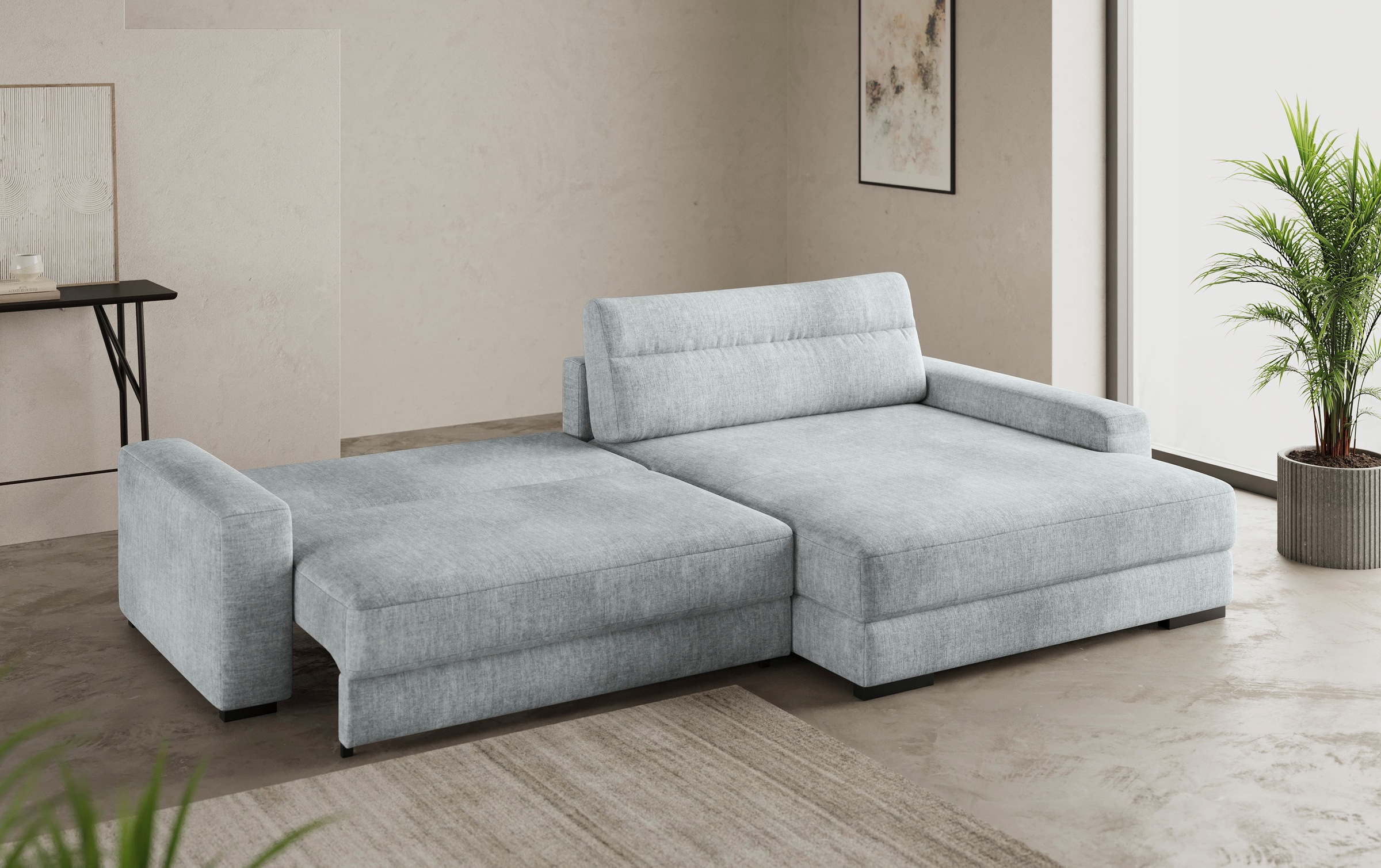 Mr. Couch Ecksofa »Marcello L-Form«, inklusive EasyBett und Bettkasten