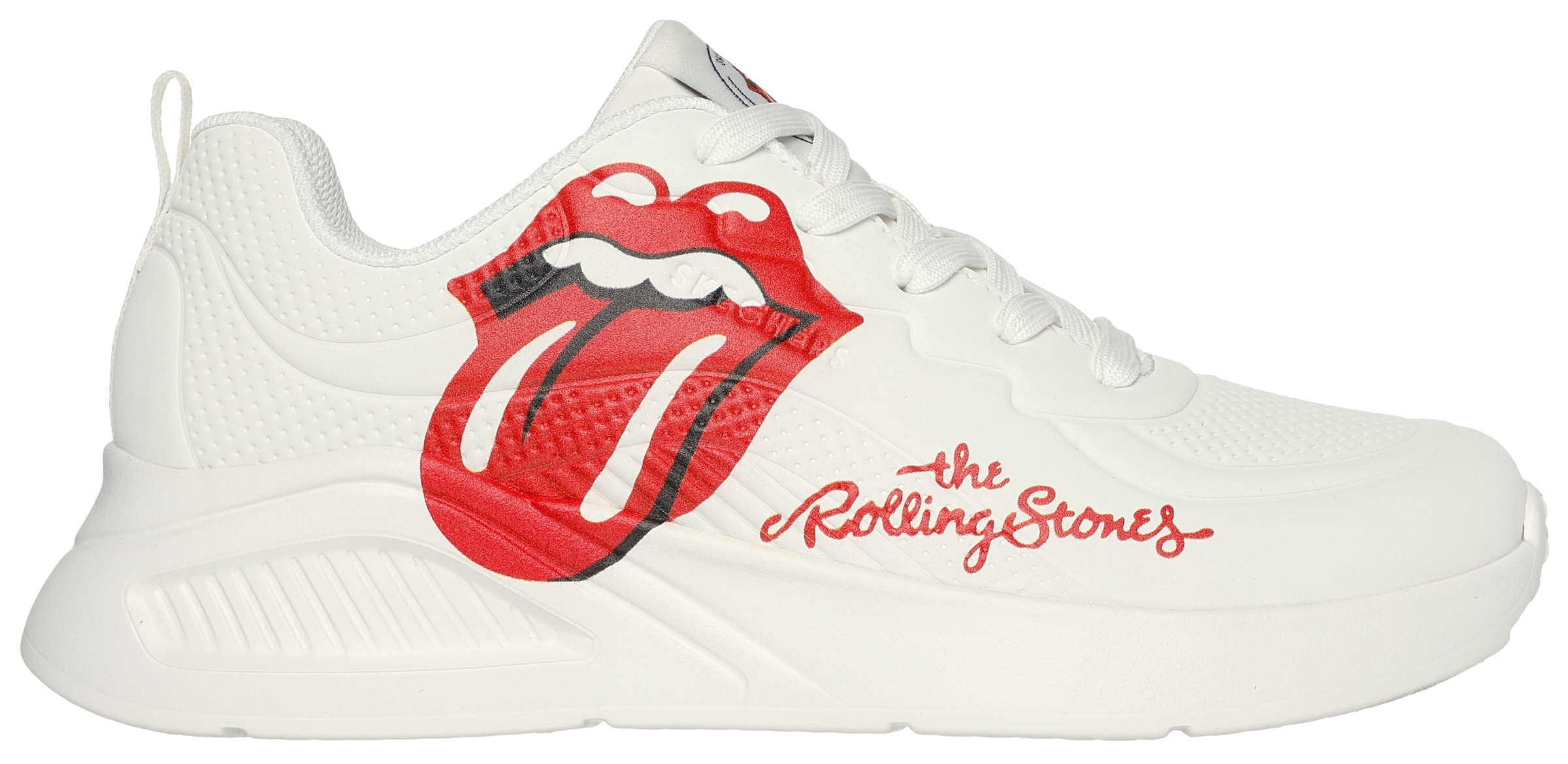 Skechers Sneaker »UNO LITE ROLLING STONES«, mit coolem Rolling Stones Print, Freizeitschuh, Halbschuh, Schnürschuh