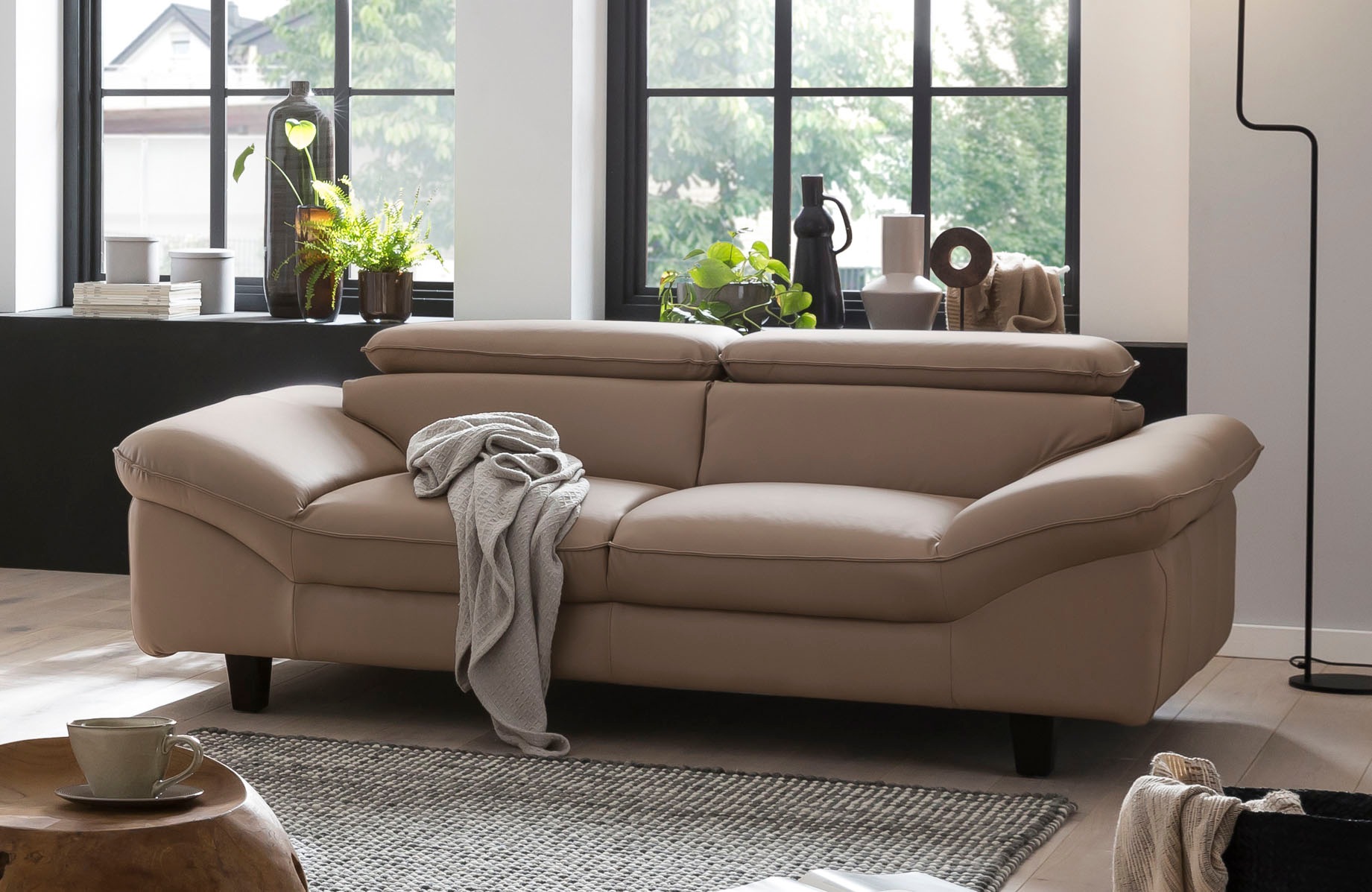 Home affaire 3-Sitzer "Pilot", Big-Sofa mit Kopfteilverstellung günstig online kaufen
