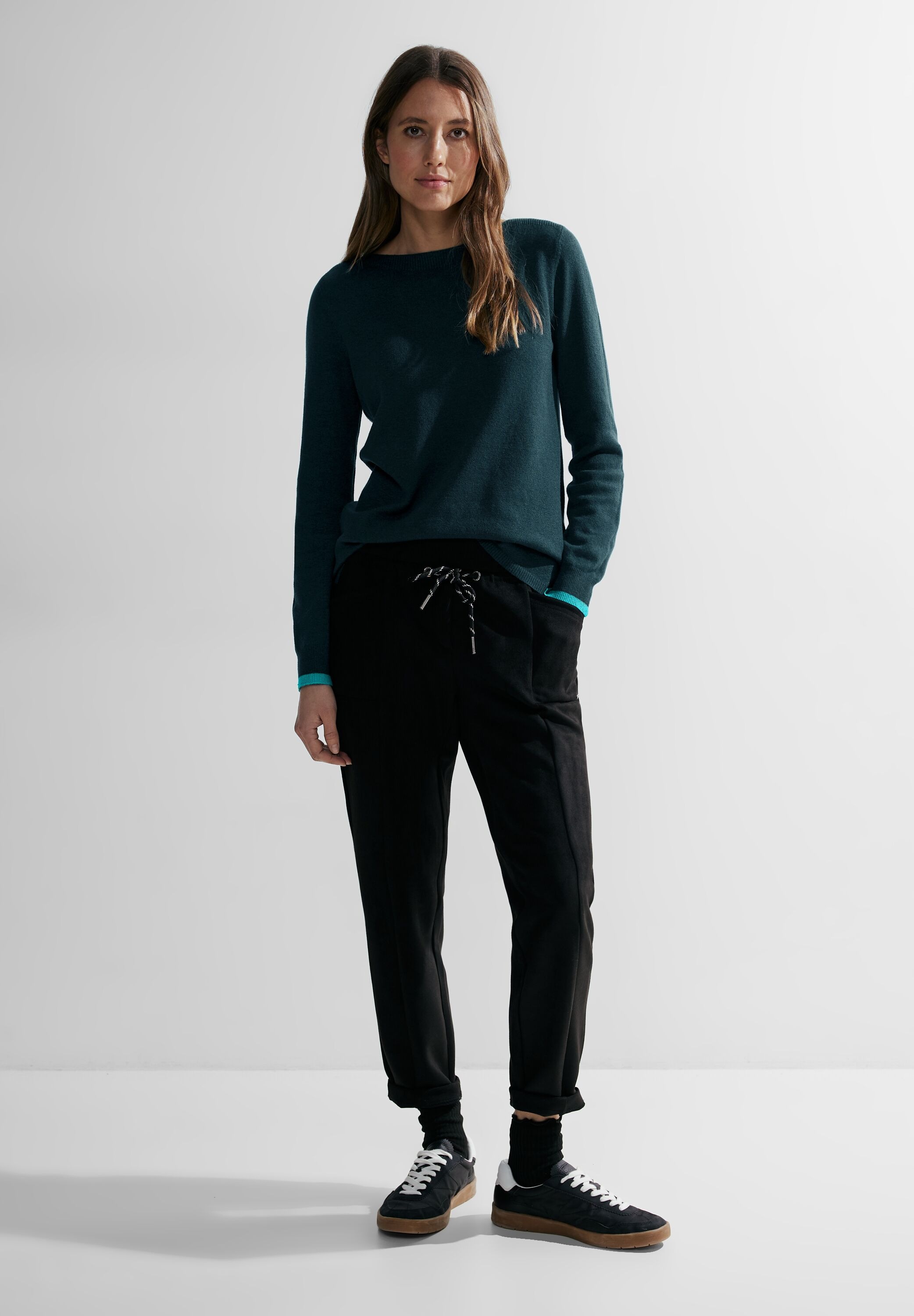 Thumbnail - Cecil Rundhalspullover mit U-Boot-Ausschnitt