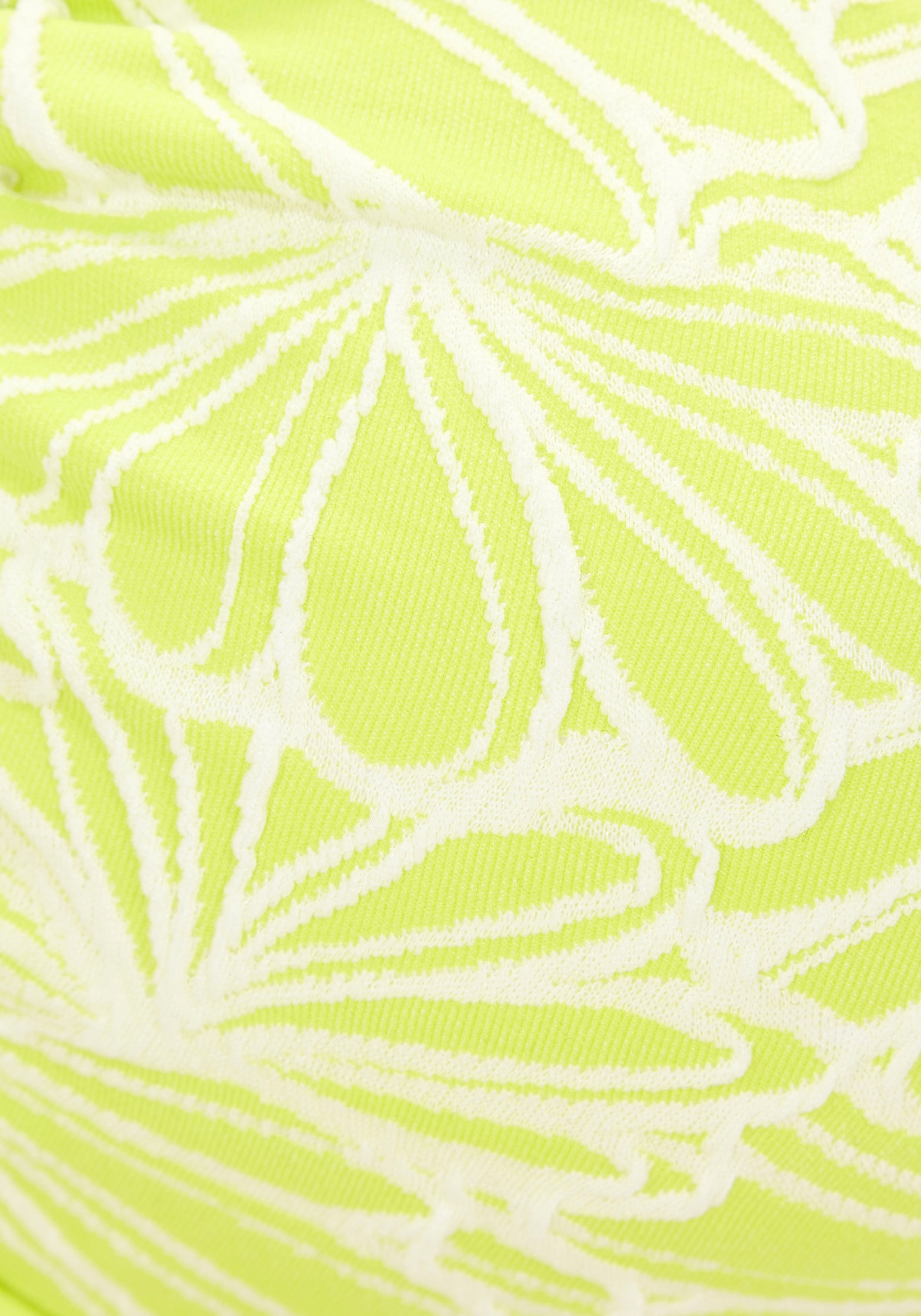 Bügel-Bikini-Top VENICE BEACH "Peony", Gr. 38, Cup E, grün (lime), Recycling-Polyester, Strukturmuster, Bikini-Oberteile, aus modischer Strukturware 3
