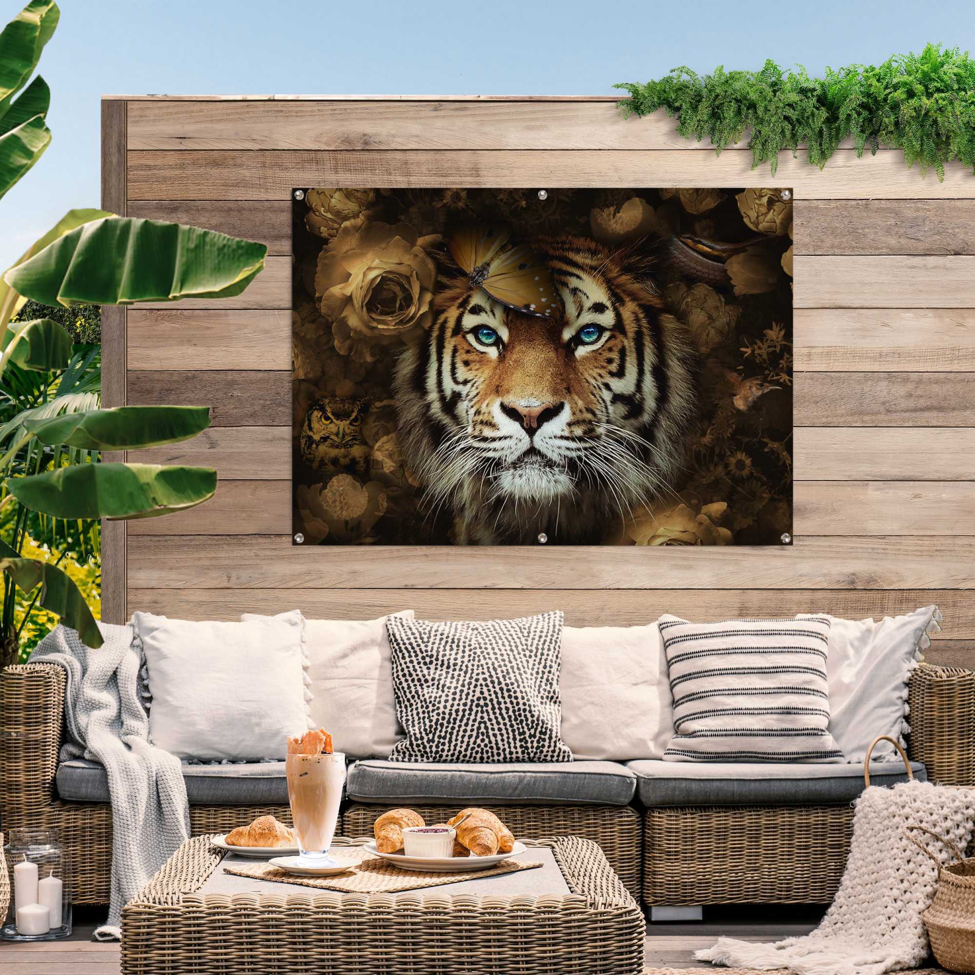 Poster BAUR Black Friday Reinders! Außeneinsatz leichtes »Tiger«, und den Gartenposter | wasserfestes für