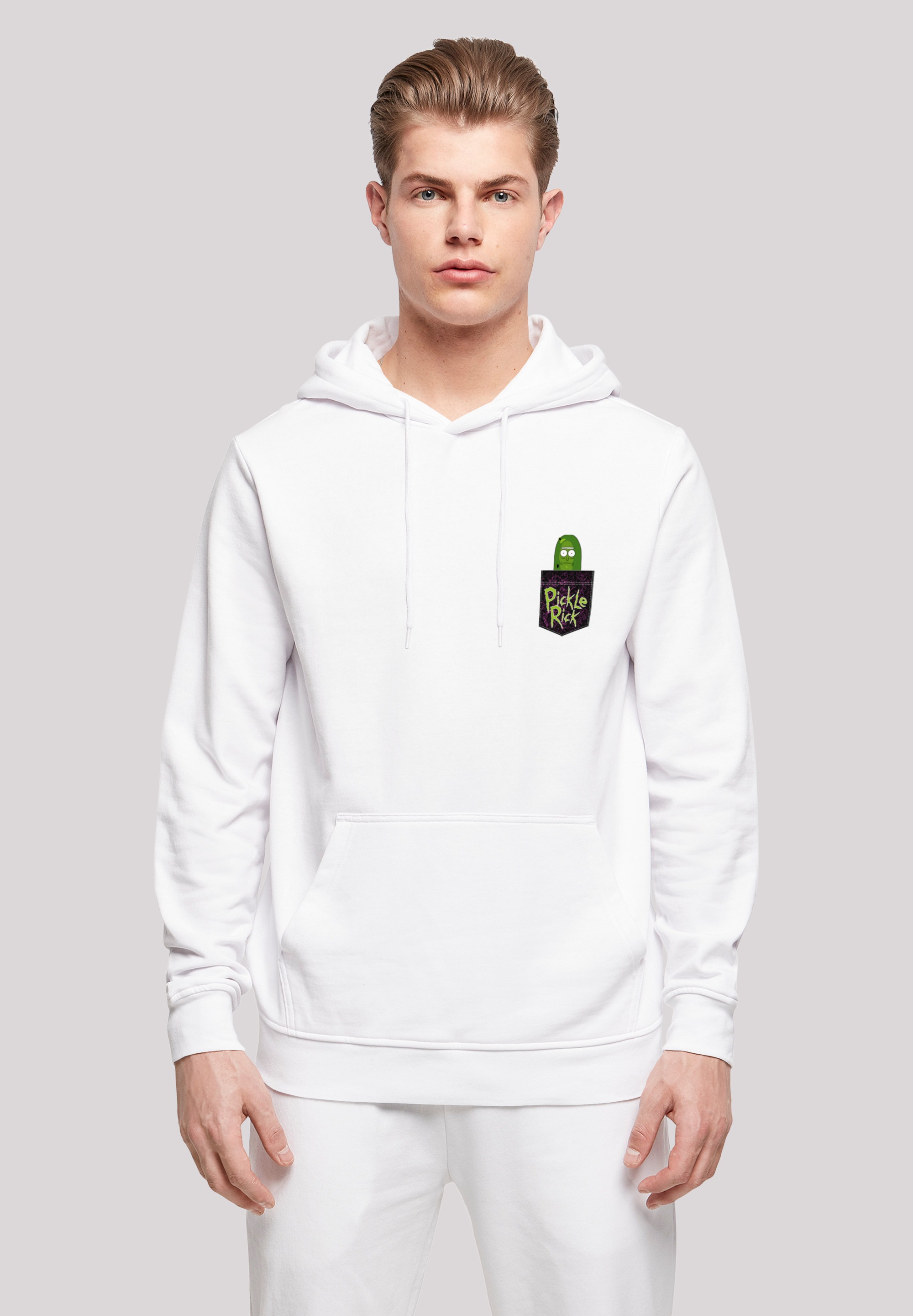 F4NT4STIC Kapuzenpullover "Rick und Morty Pickle Rick Brust Druck", Print