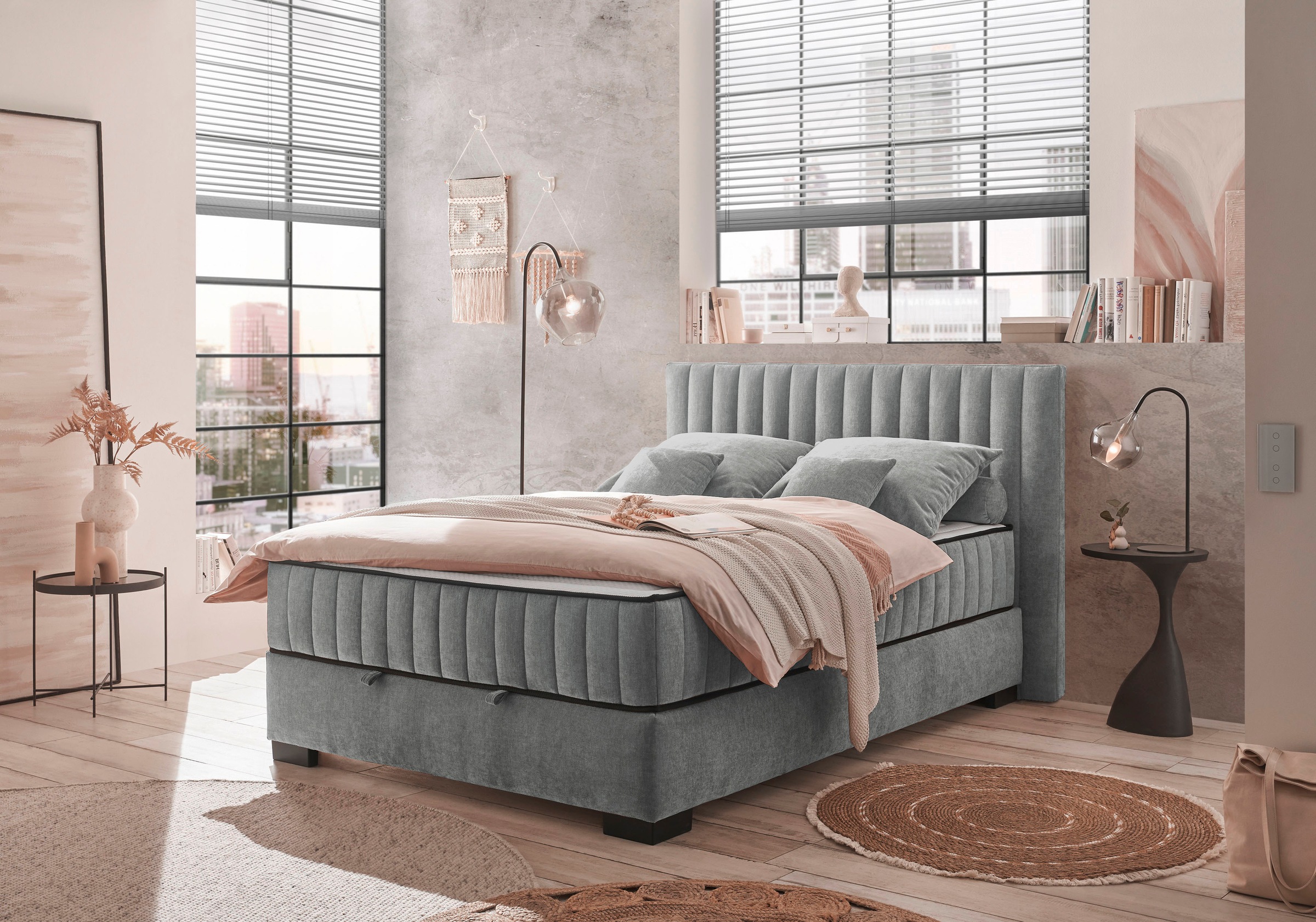 ED EXCITING DESIGN Boxbett »Nagol«, mit Bettkasten, mit Wendematratze, erhältlich in verschiedenen Breiten