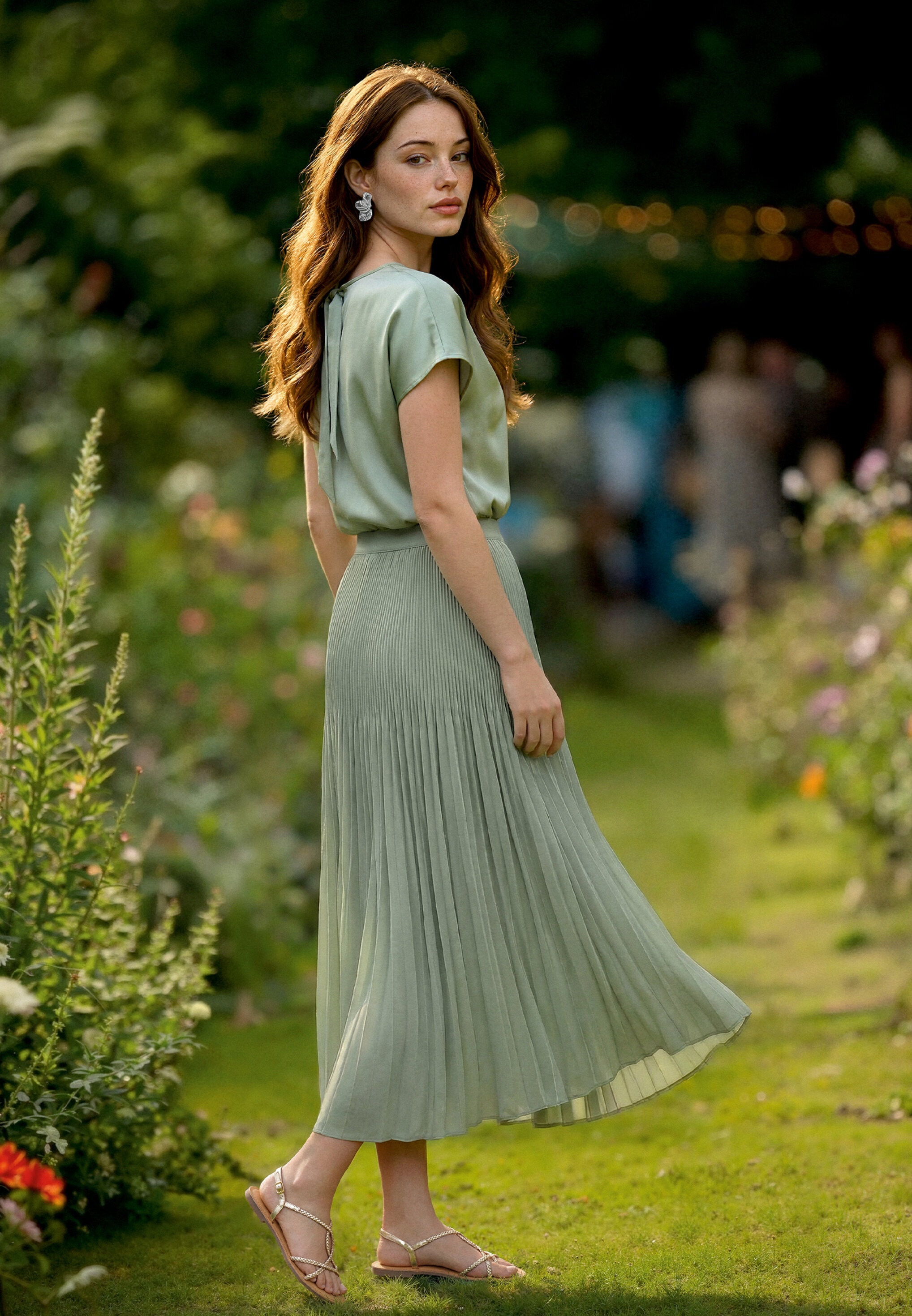 Betty&Co Midirock »Damen mit Plissee« Plissee