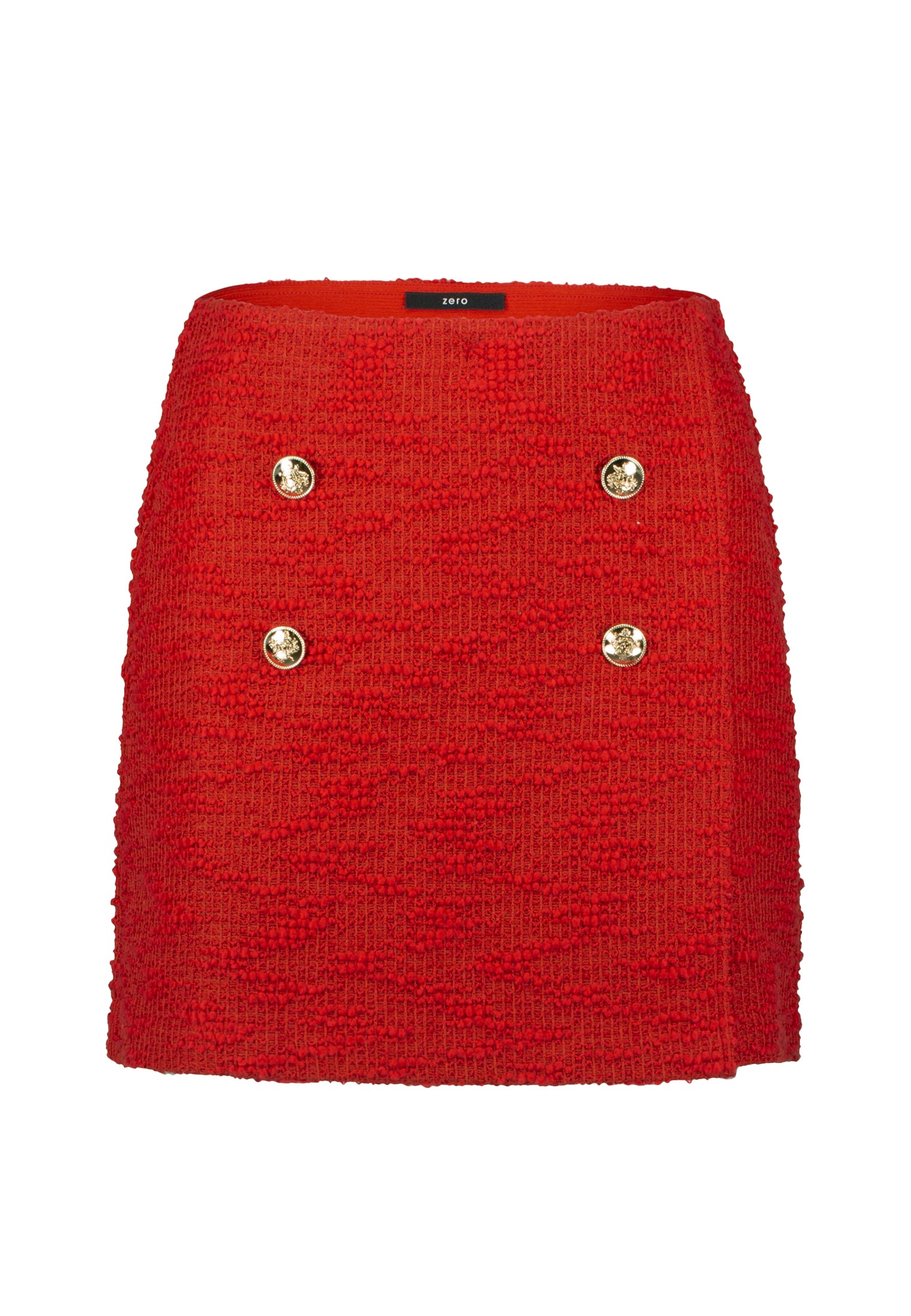 Zero Minirock "zero Damen Minirock Bouclè mit Knöpfen", weiteres Detail günstig online kaufen