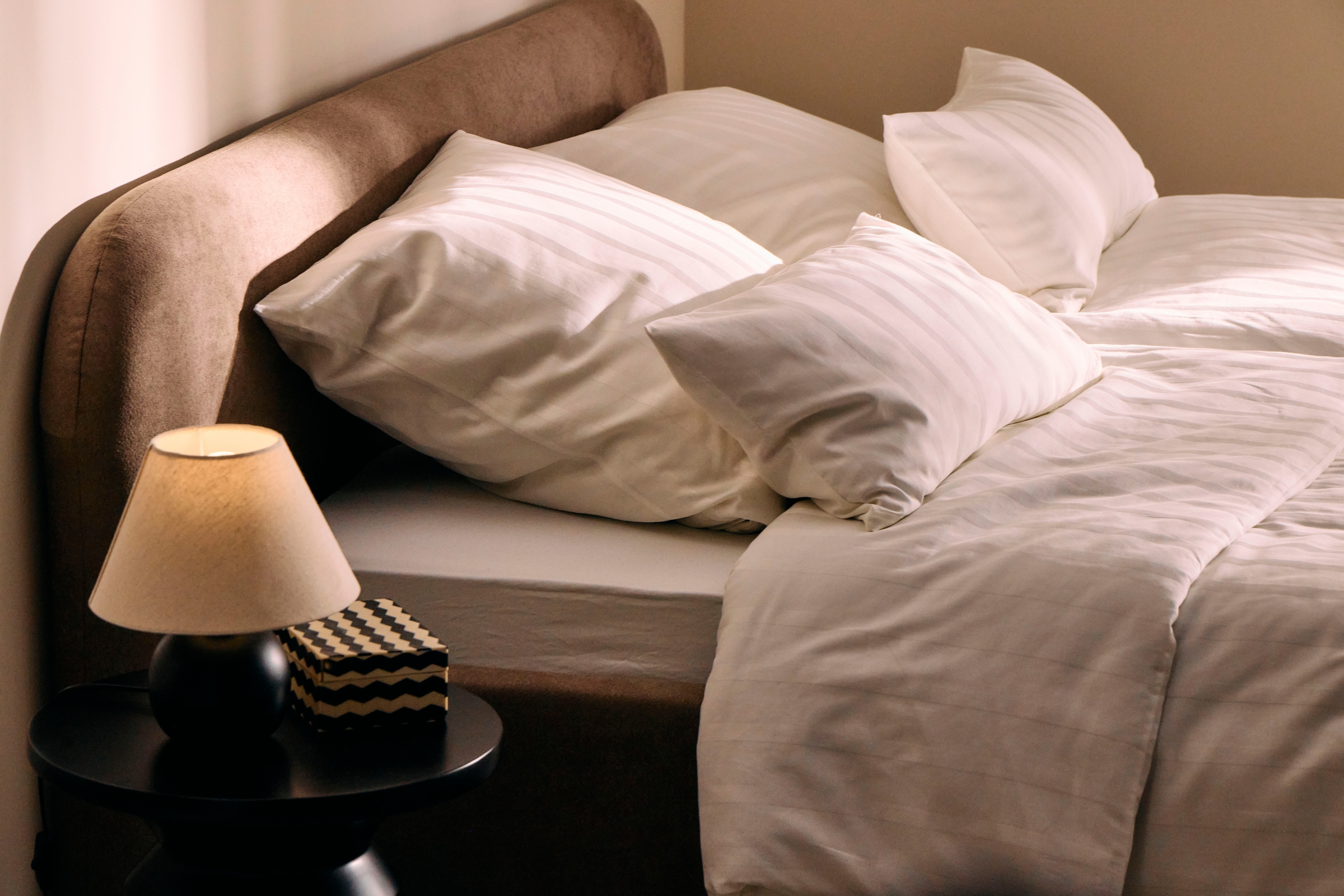 LeGer Home by Lena Gercke Bettwäsche »Leonore« 2 Stk. tlg. Mako-Satin Streifen aus 100% Baumwolle, Größe ab 135x200 cm