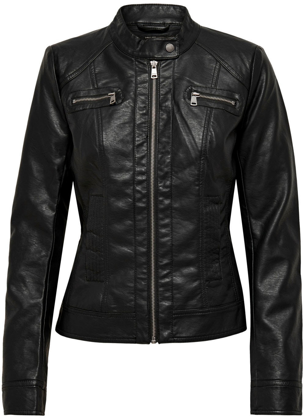 ONLY Lederimitatjacke "ONLBANDIT – Bikerjacke mit figurbetonter Form und Re günstig online kaufen