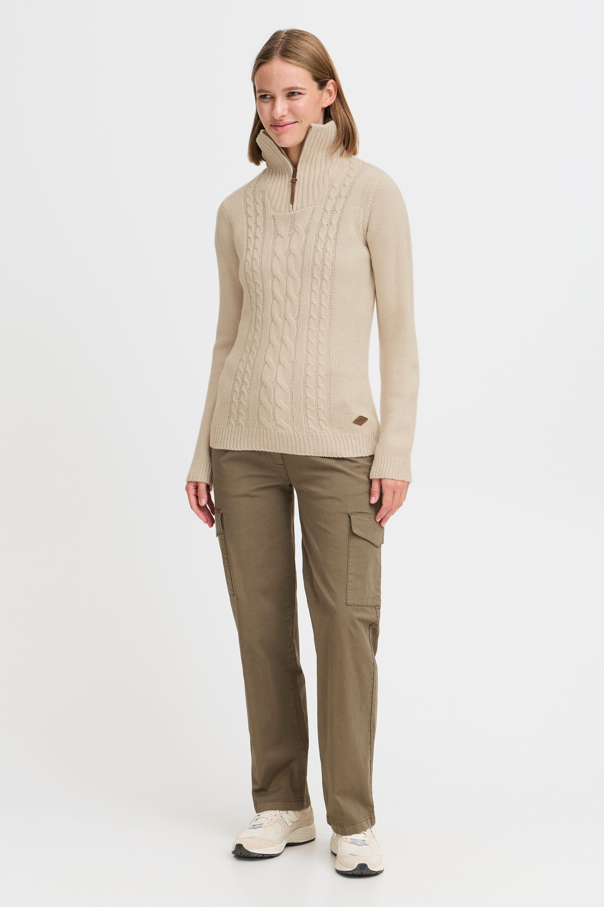 OXMO Strickfleece-Pullover "Strickpullover OXCarry" günstig online kaufen