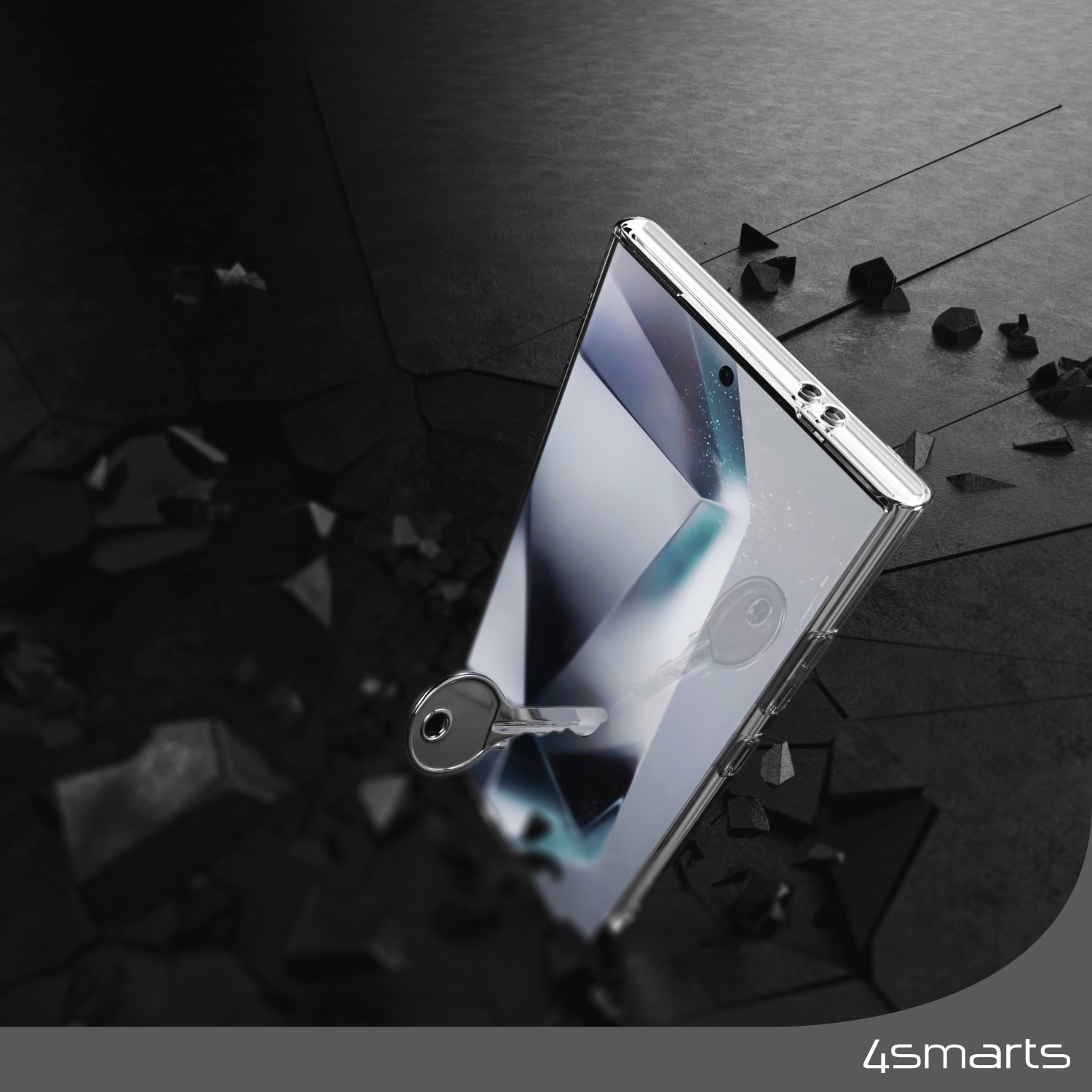 4smarts Handyhülle »360° Protection Set für Samsung Galaxy S24 Ultra«, Rundumschutz, Backcover, Displayschutz, stoßfest, passgenau