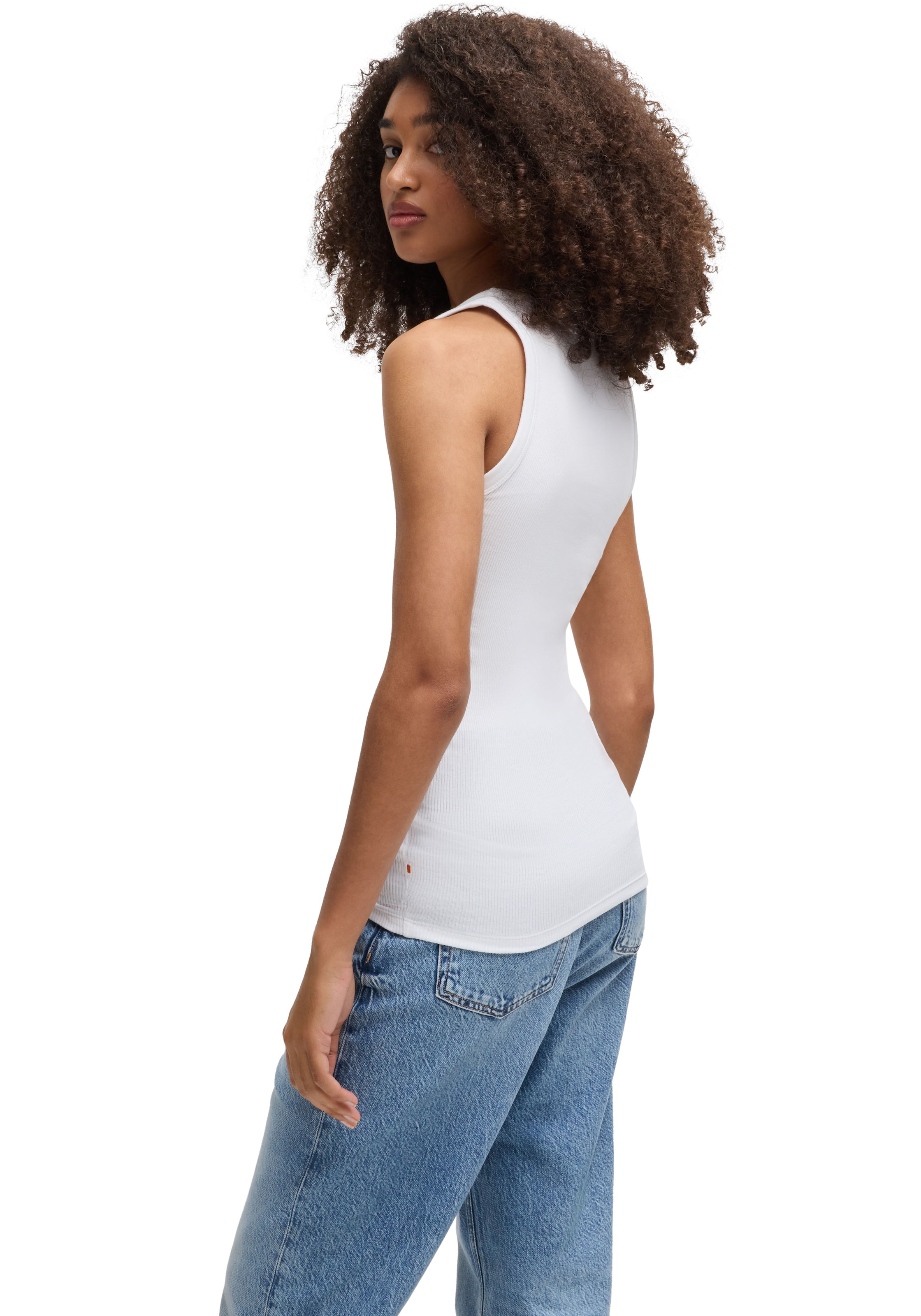 BOSS ORANGE Longtop »Ematite Premium Damenmode«, mit Rundhalsausschnitt